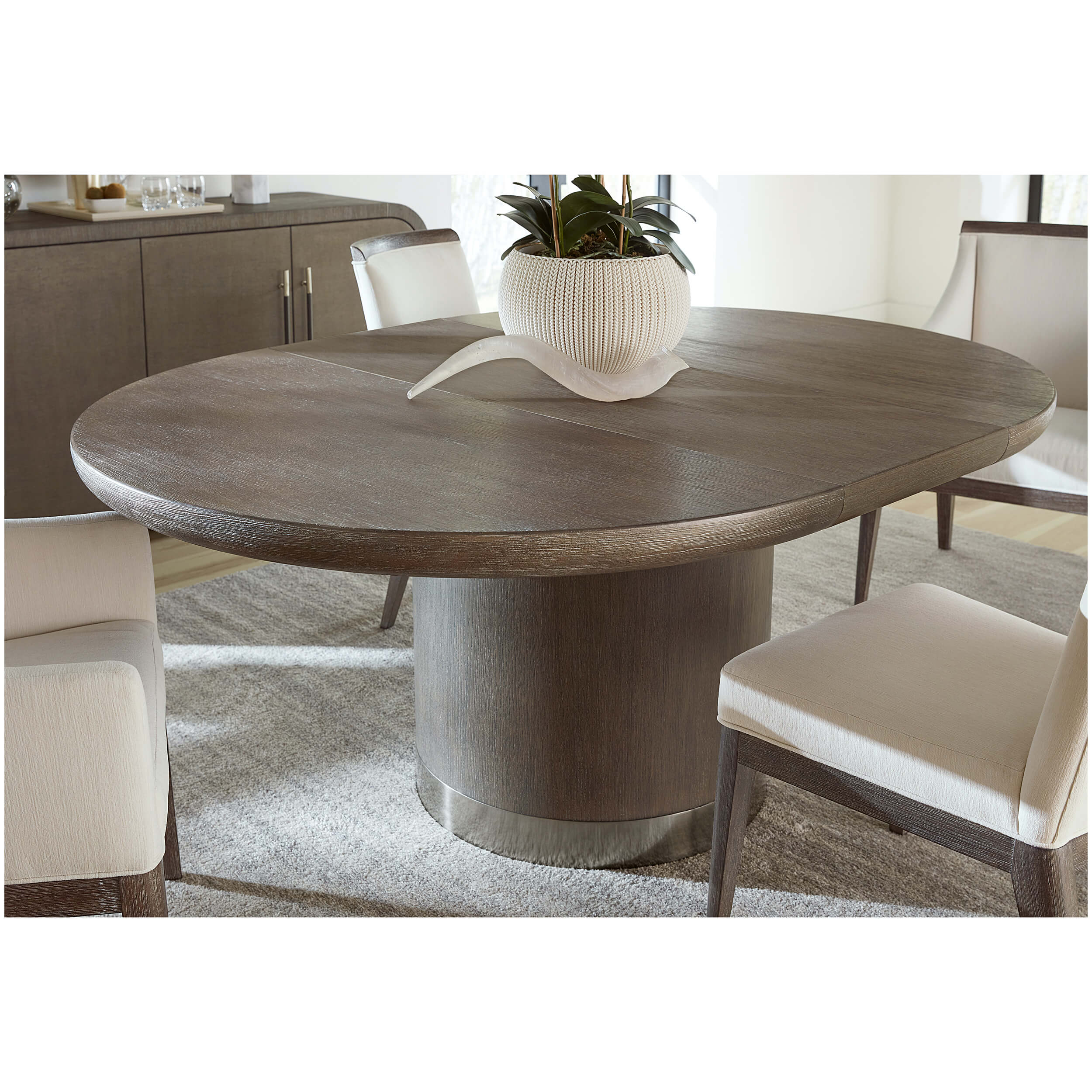 Modern Mood Round Dining Table, Mink - Image 4