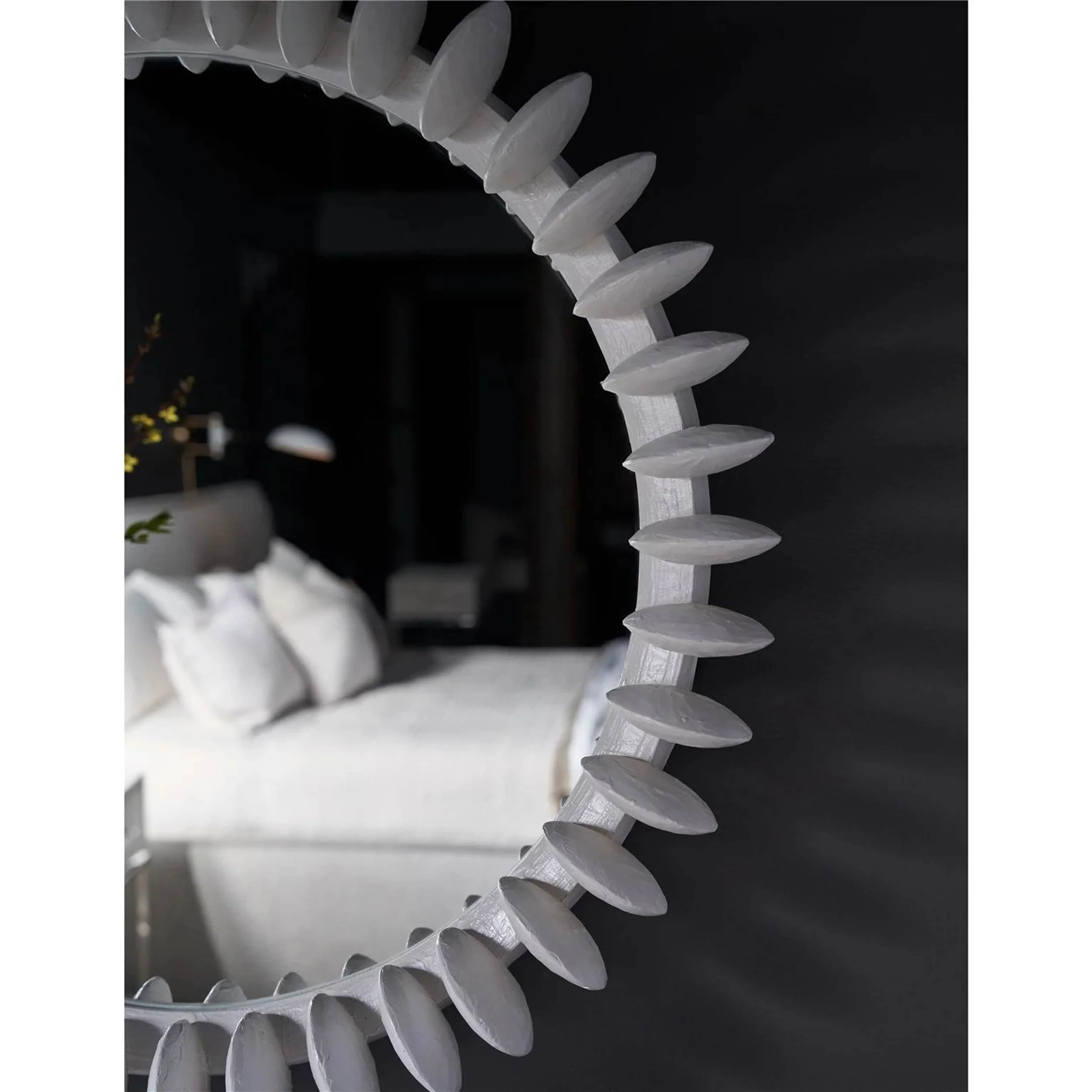 Modern Soltice Mirror, White - Image 3