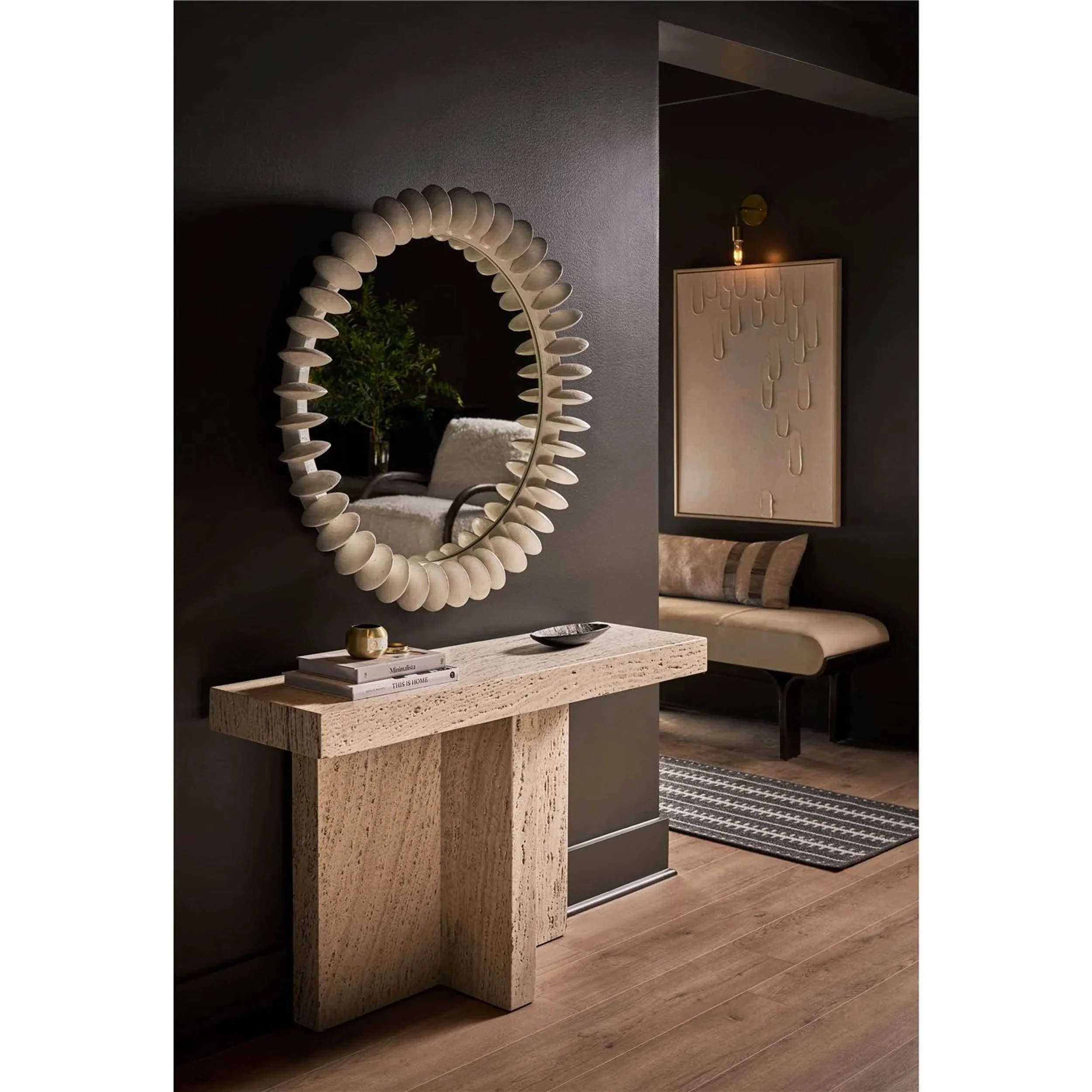 Modern Soltice Mirror, White - Image 4