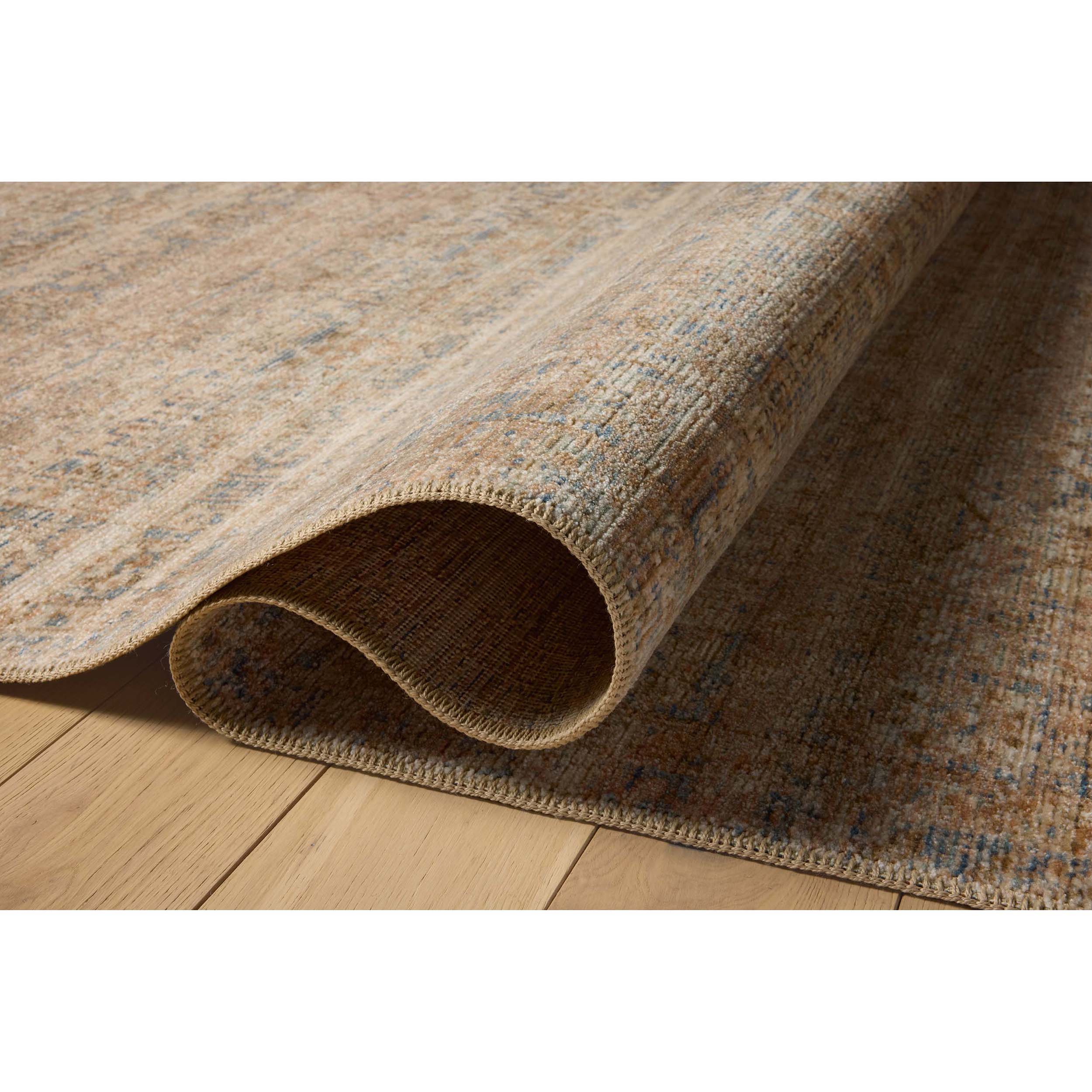 Amber Lewis x Loloi Rug Molly MOL-01, Natural/Denim - Image 4