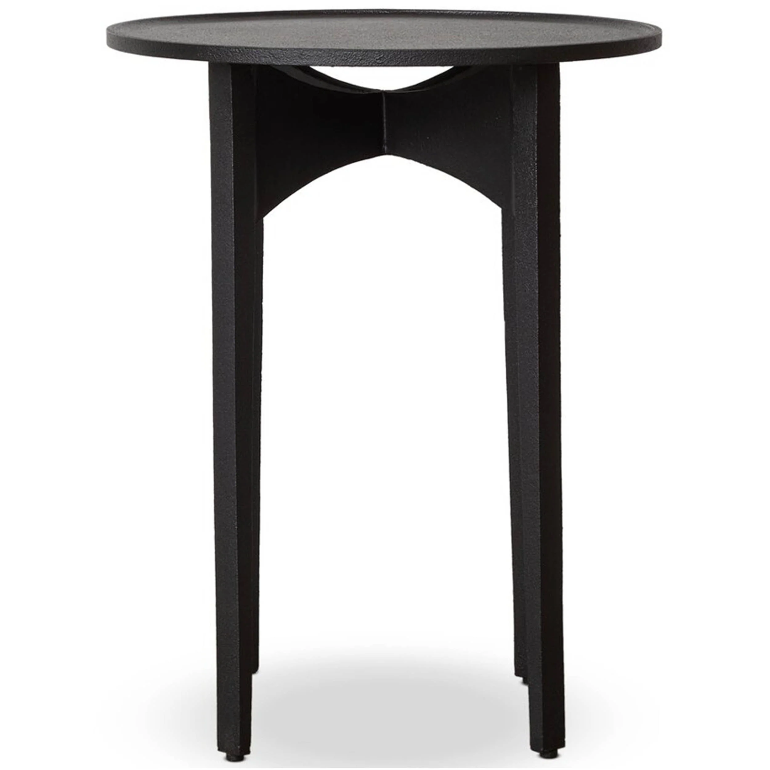 Mona End Table, Textured Iron by Four Hands - Image 2