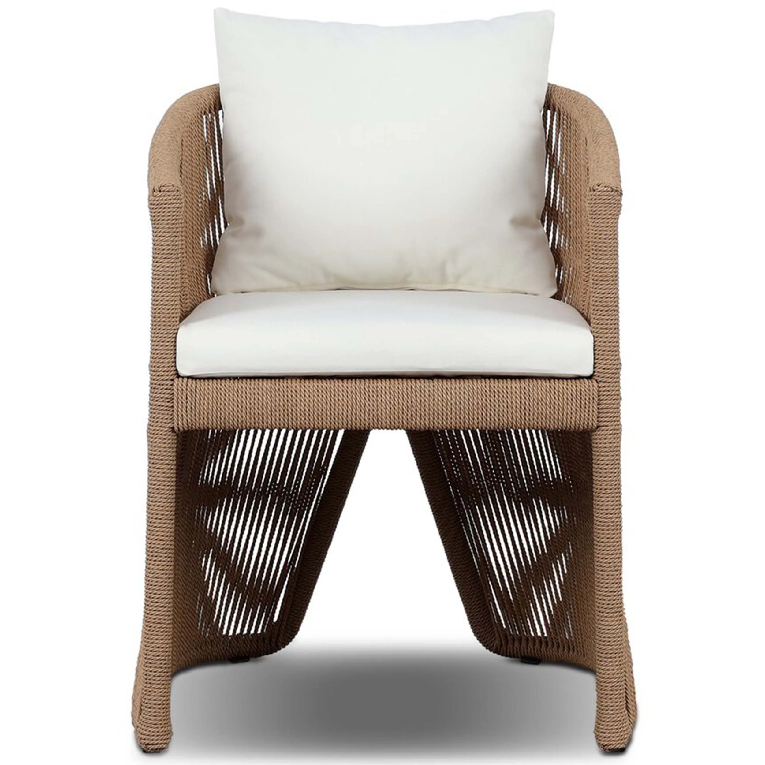 Mondira Outdoor Dining Chair, Natural by Four Hands - Image 2