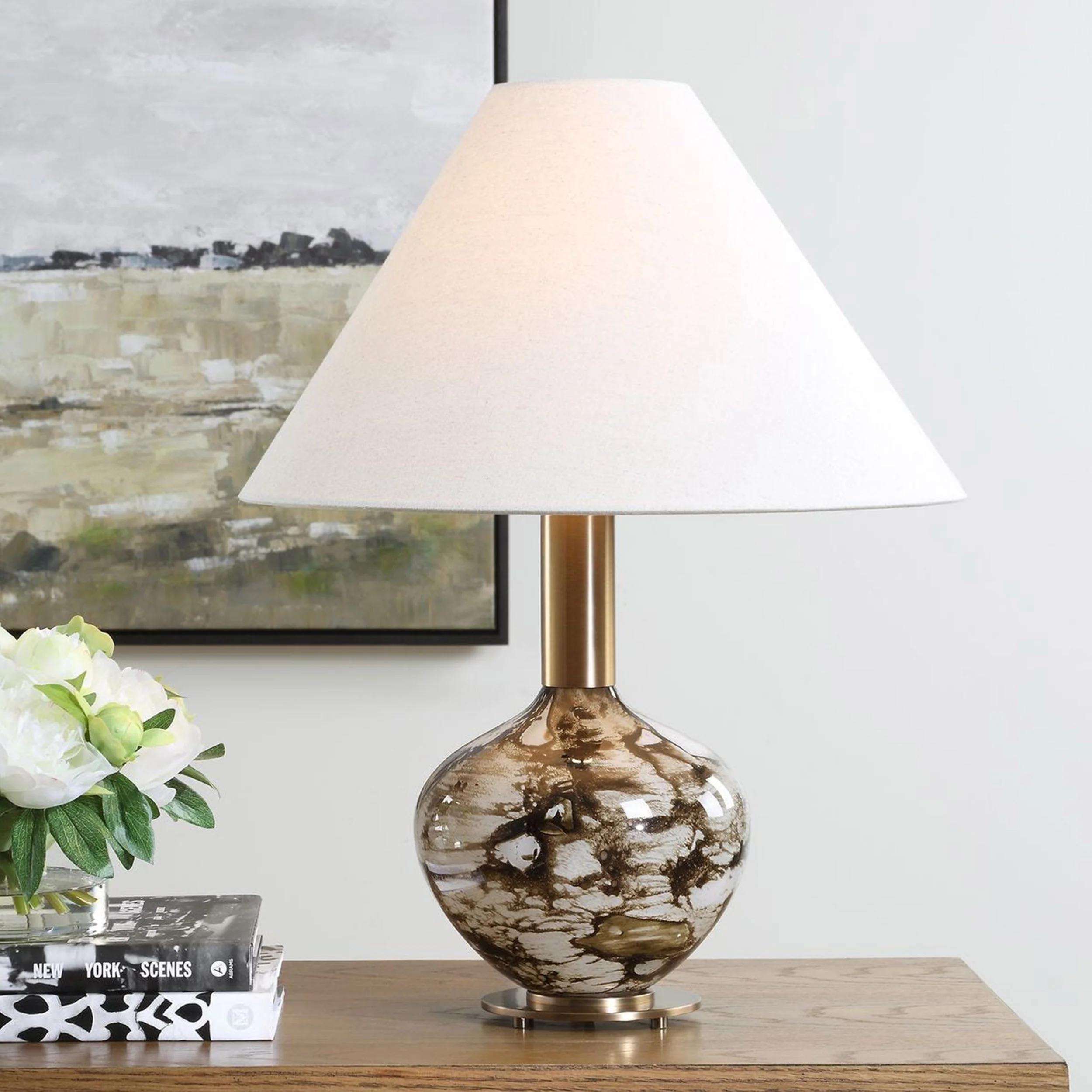 Montagu Table Lamp, Brown - Image 5