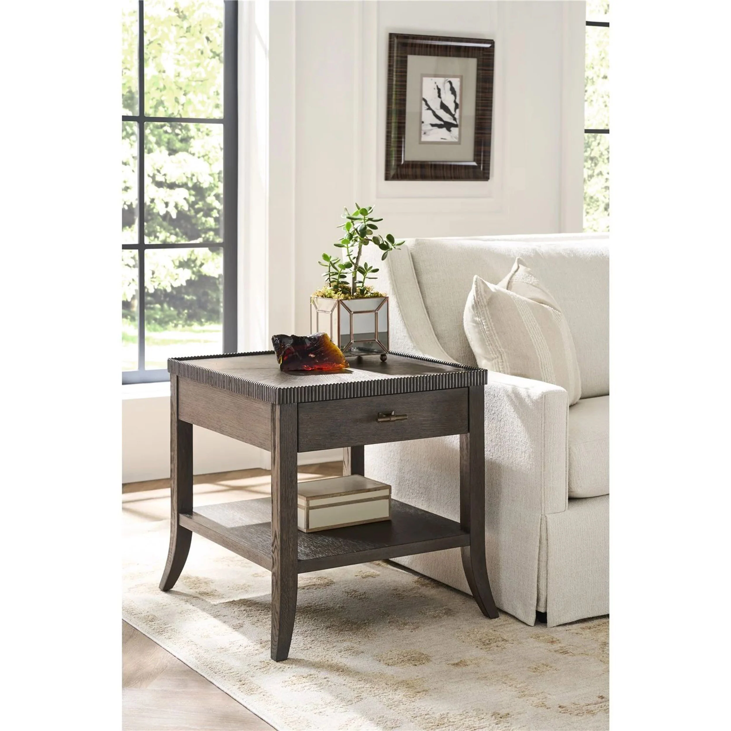 Montclair 1 Drawer End Table, Cocoa - Image 5