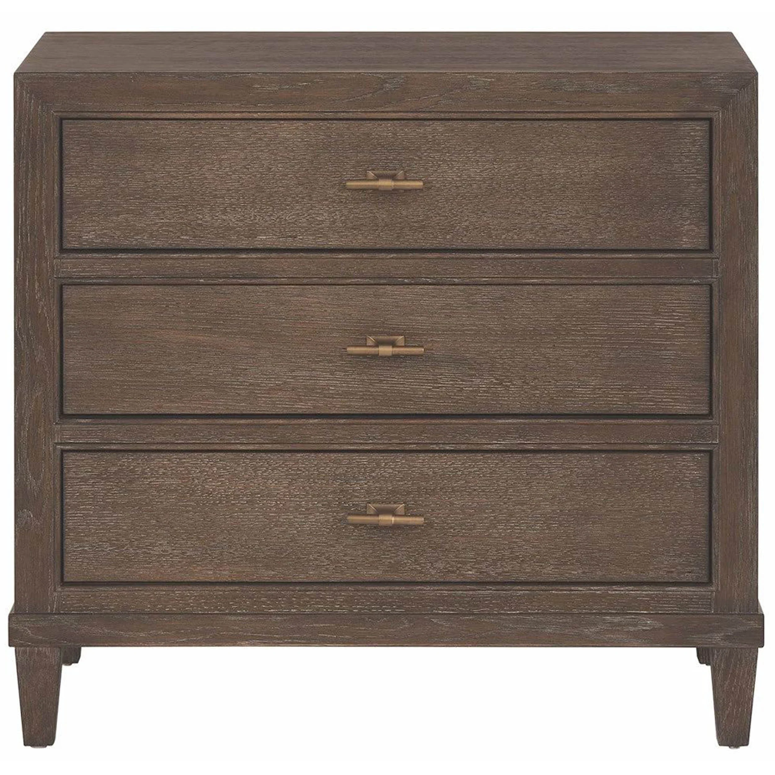 Montclair Cocoa 3 Drawer Nightstand, Cocoa - Image 2