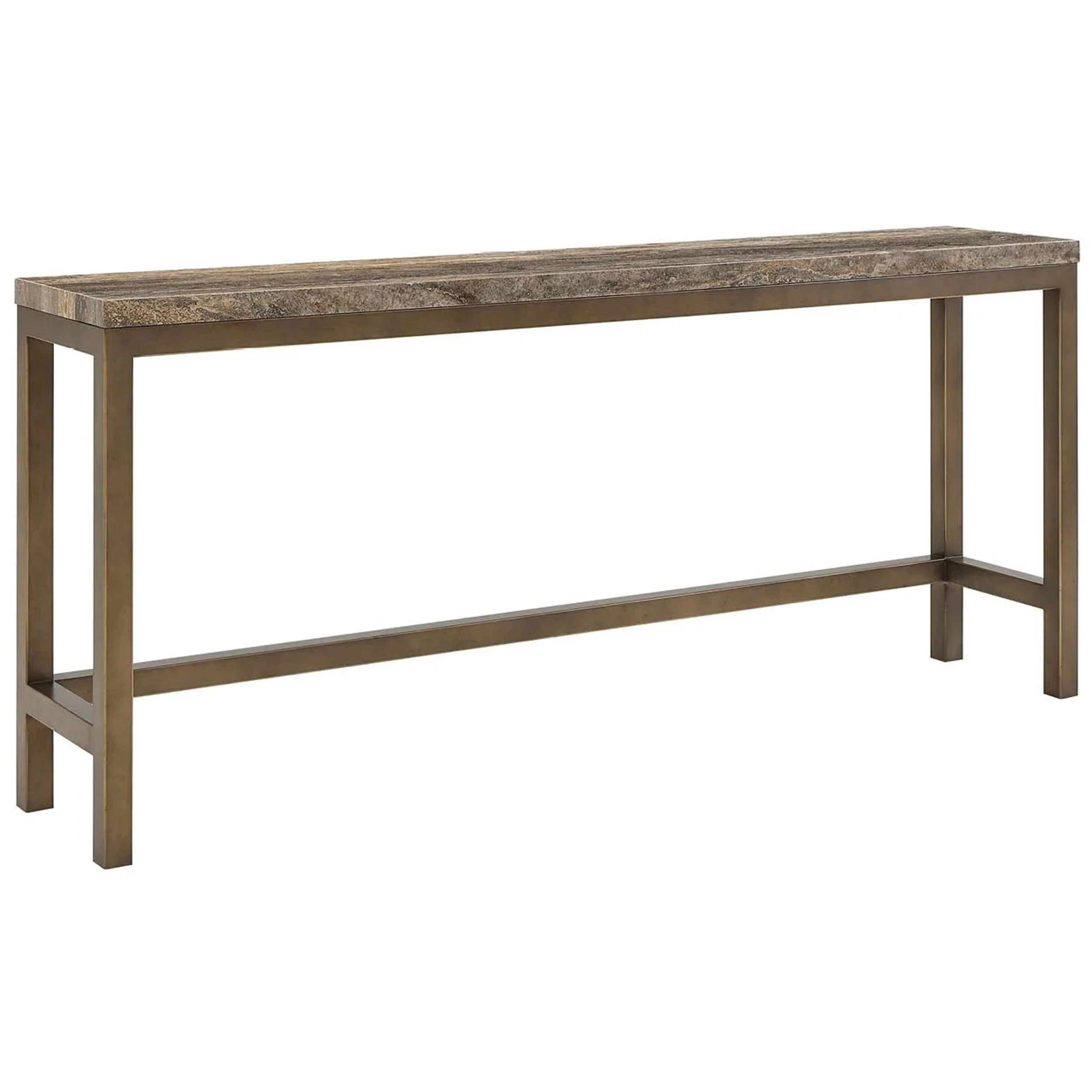Montclair Console Table w/ Stools, Smoked Gold - Image 3