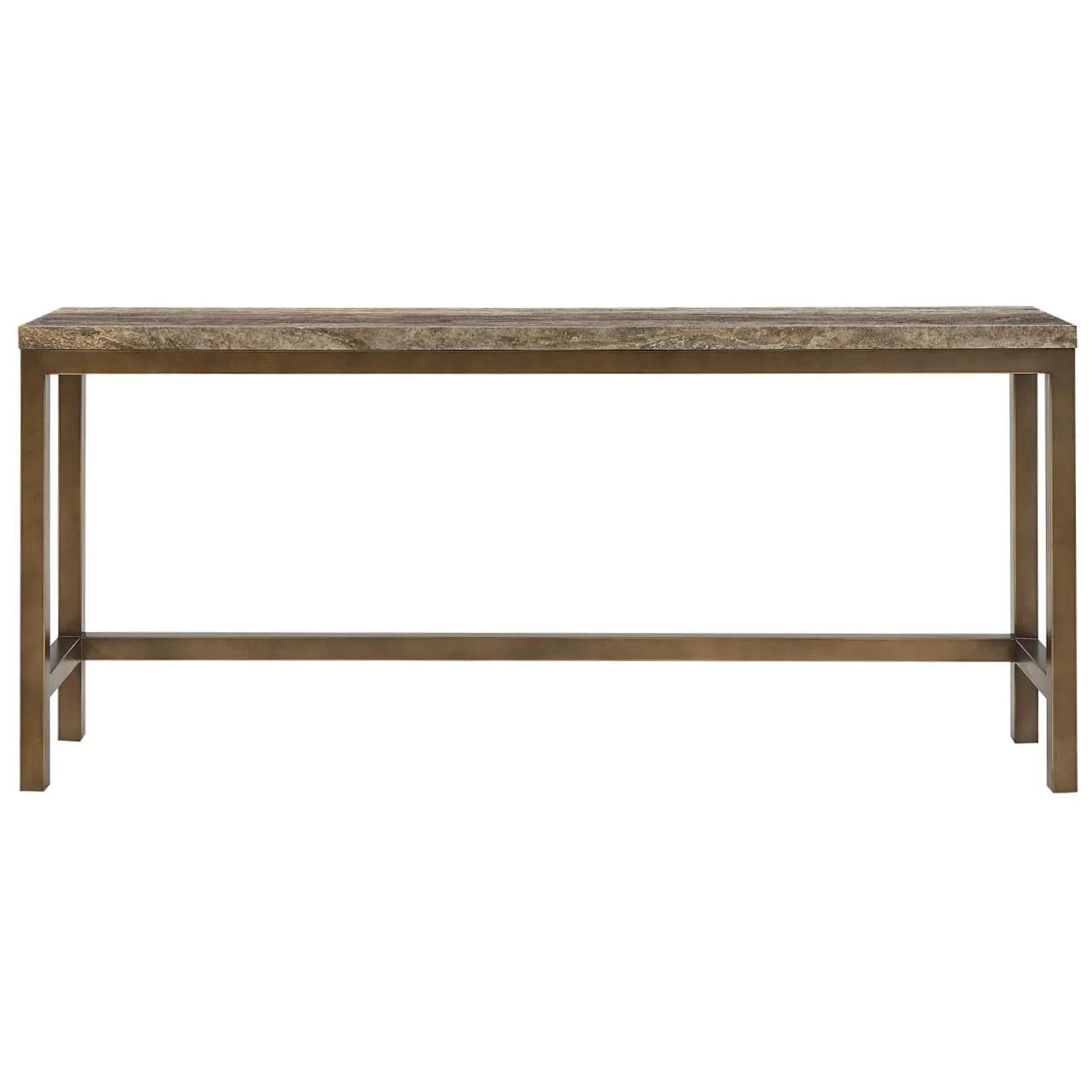 Montclair Console Table w/ Stools, Smoked Gold - Image 4