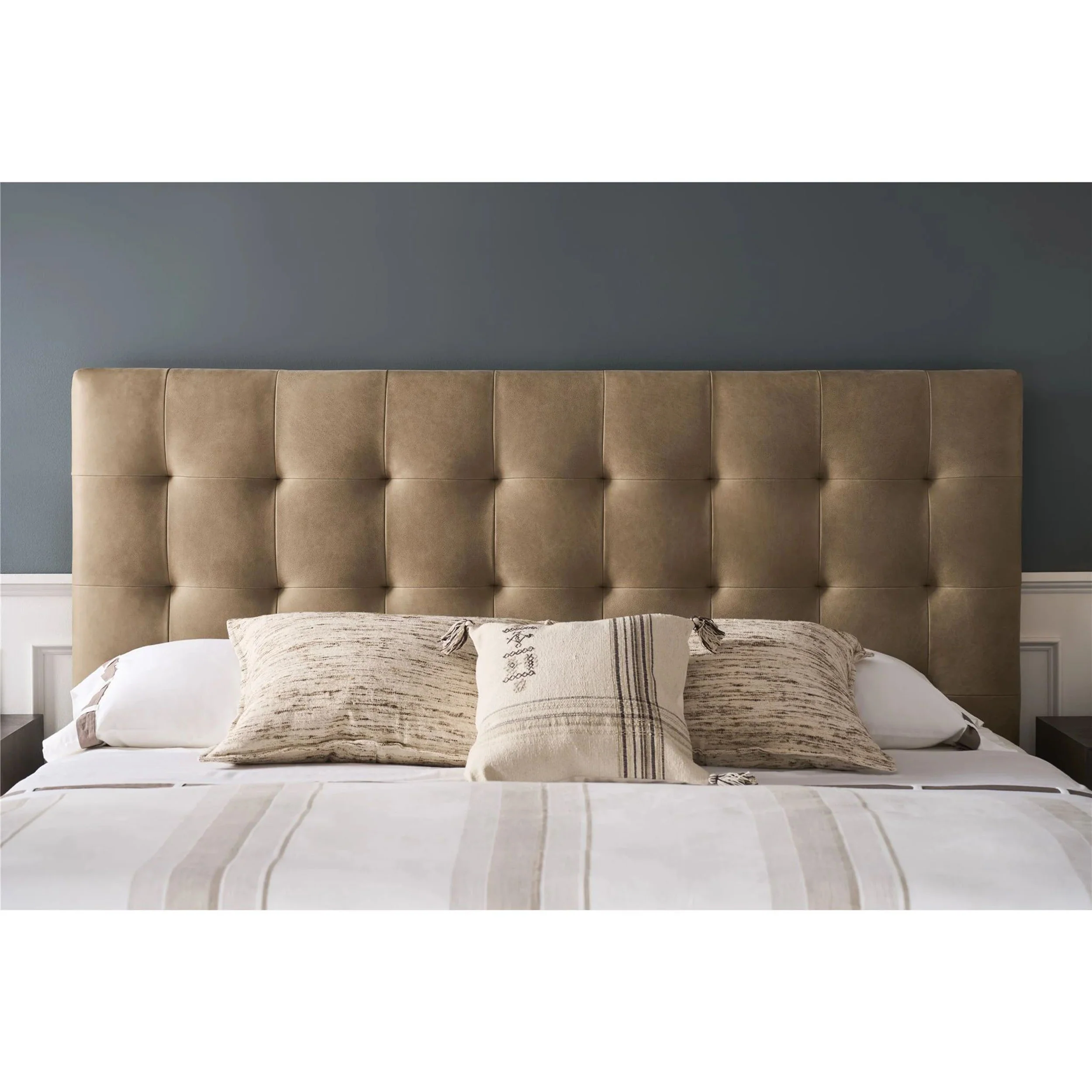 Montclair Leather Upholstered Bed, Vail Toffee - Image 5