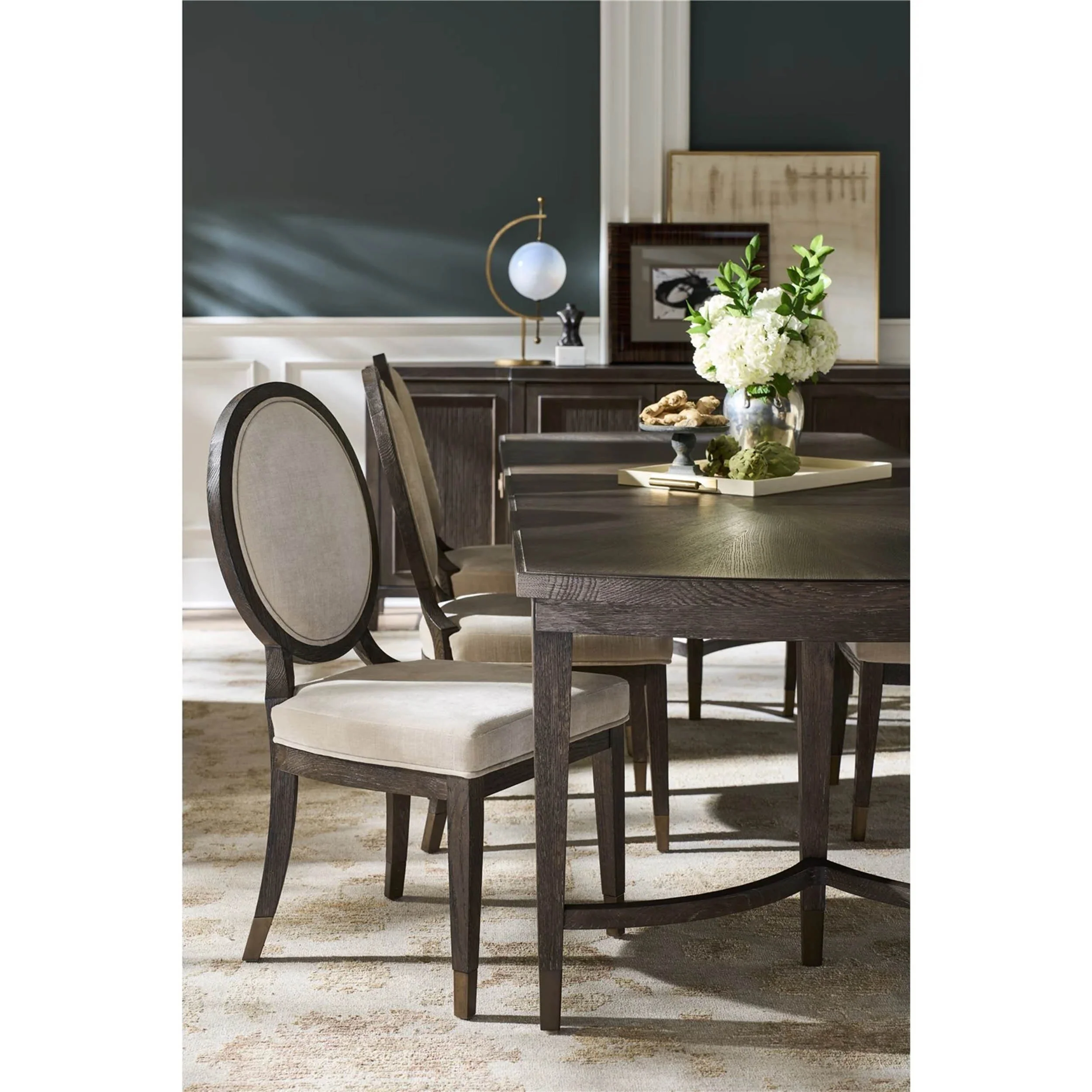 Montclair Oval Side Chair, Cocoa, Set of 2 - Image 7