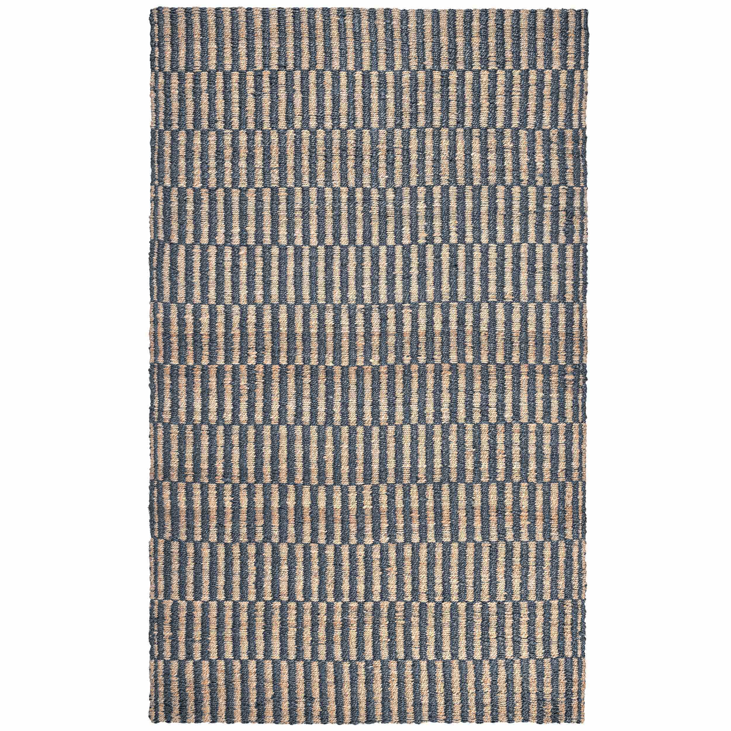 Monterey Jute Rug, Blue/Natural
