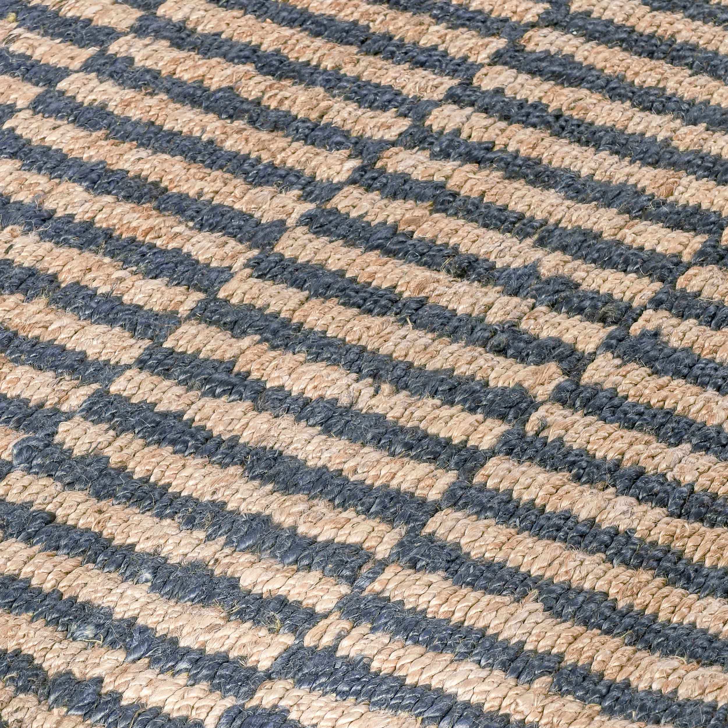 Monterey Jute Rug, Blue/Natural - Image 4
