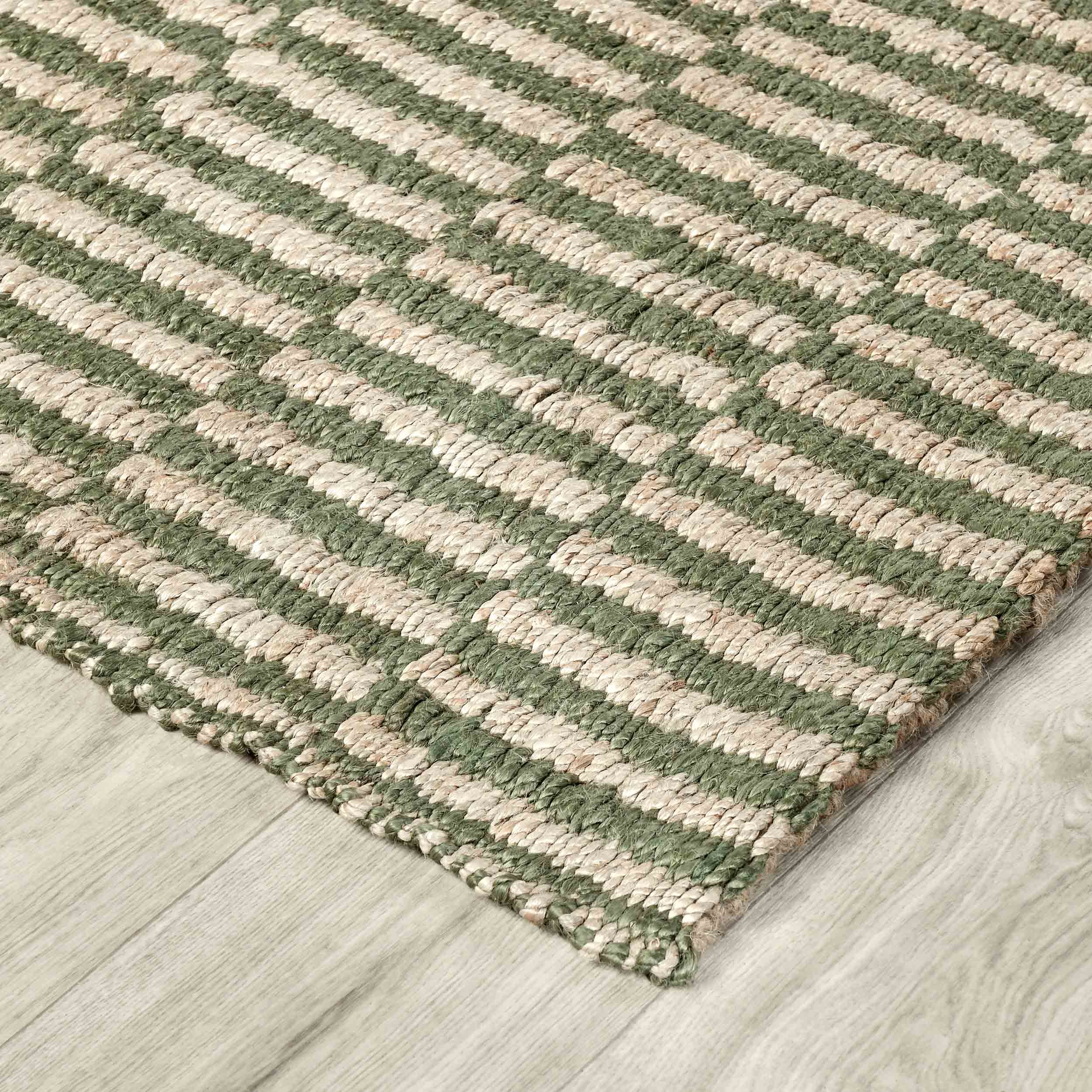 Monterey Jute Rug, Green Natural - Image 2