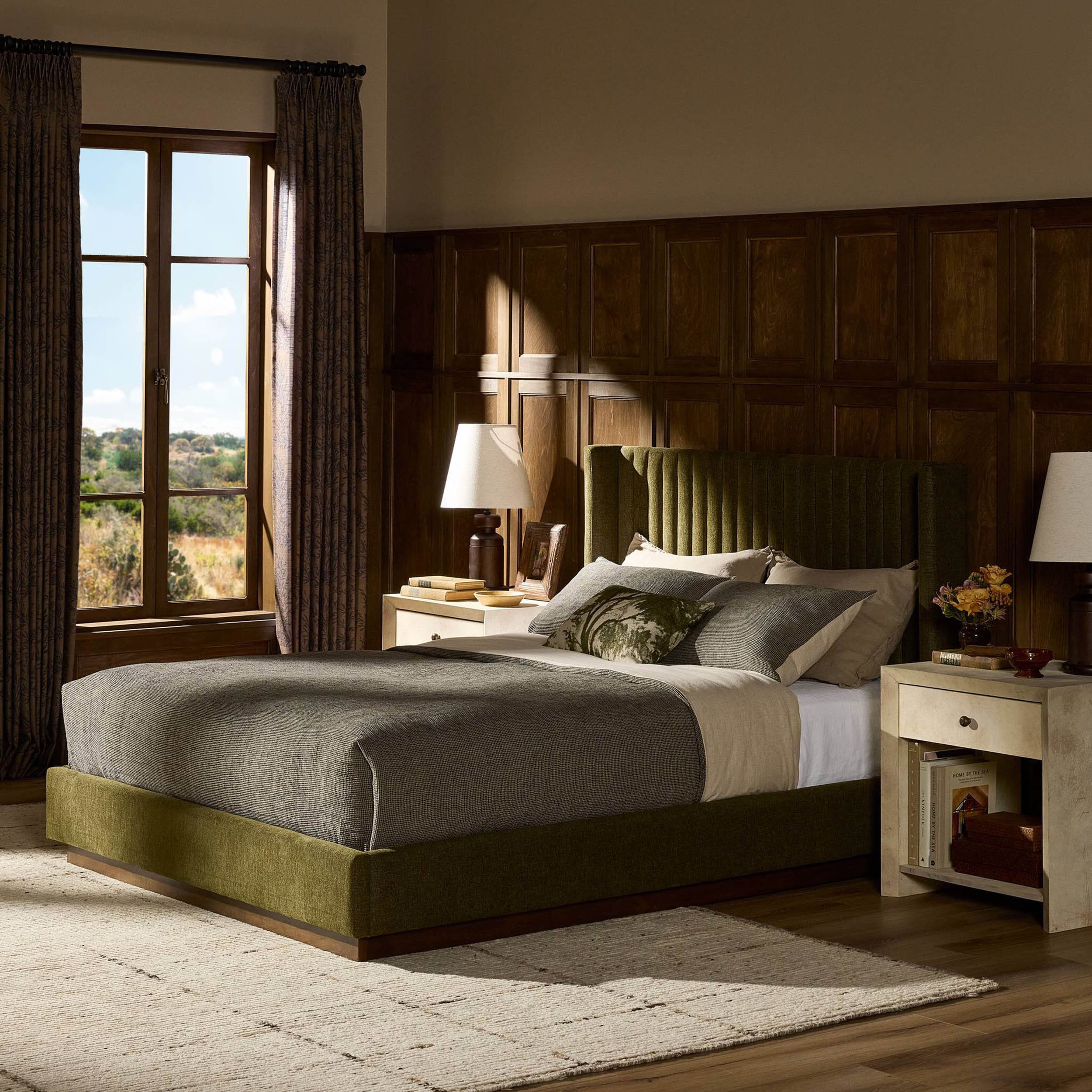 Montgomery Bed, Sutton Olive by Four Hands - Image 6