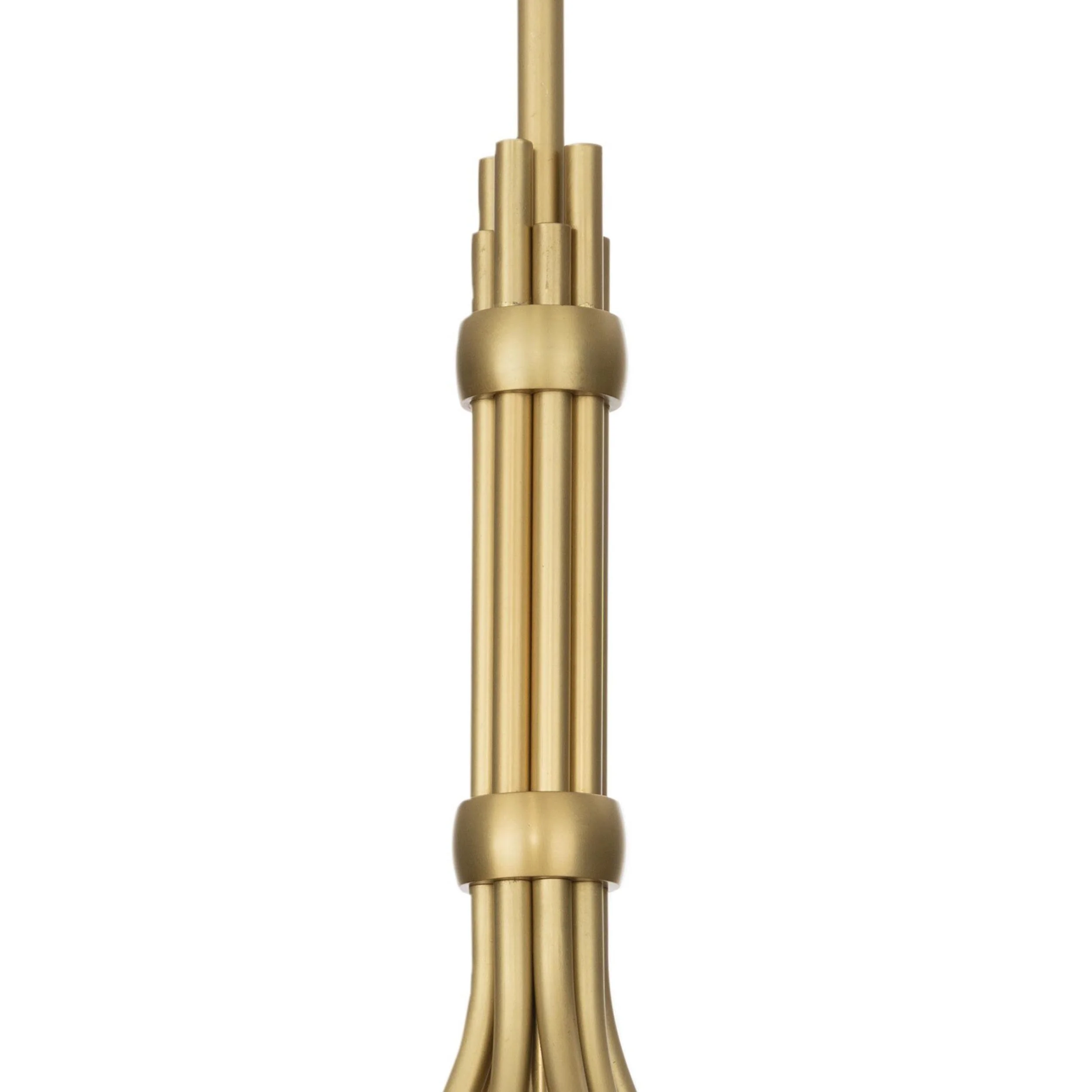 Mousseaux Chandelier, Natural Brass - Image 4