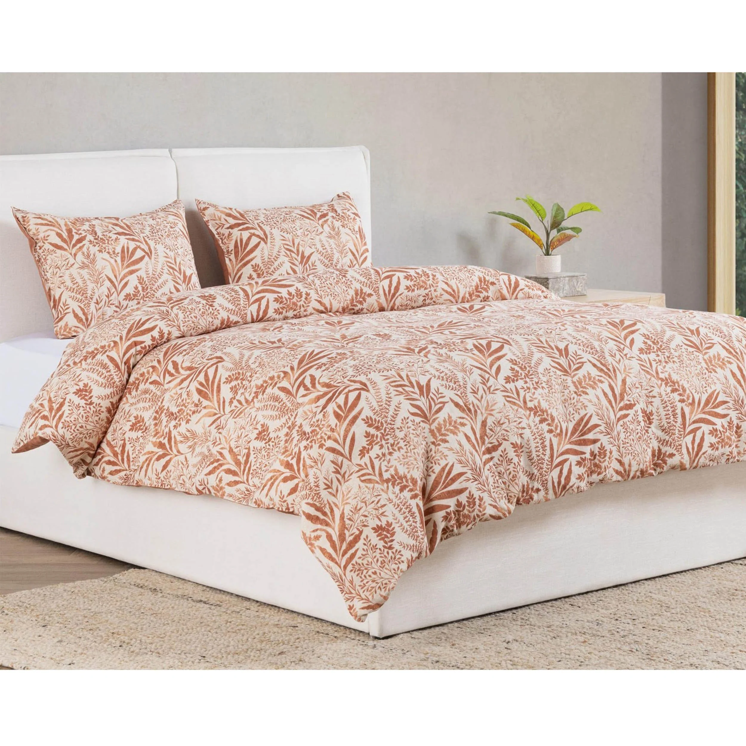 Mulberry Duvet Set, Chestnut Brown - Image 3