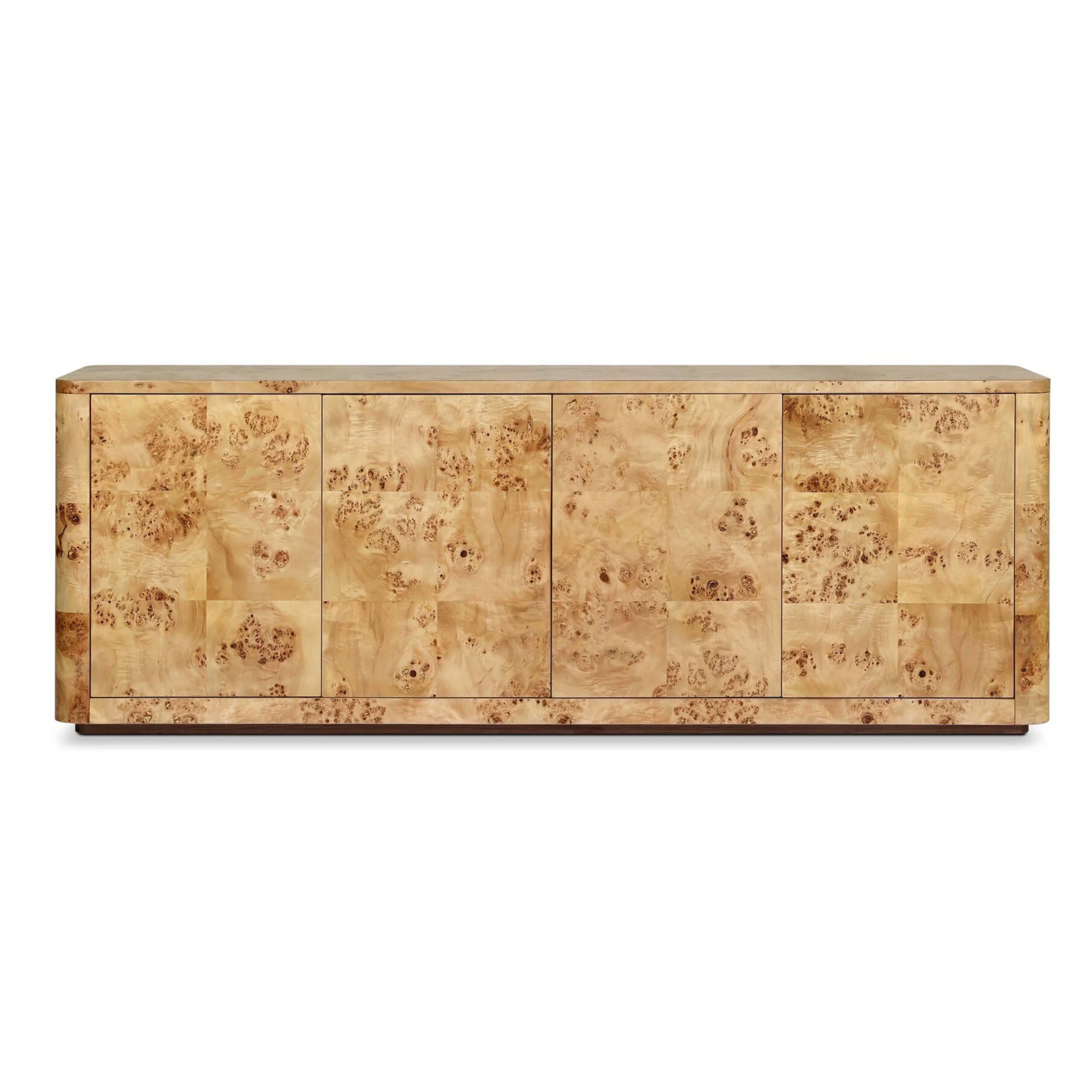 Mullins Media Console, Natural Mappa Burl by Four Hands - Image 2