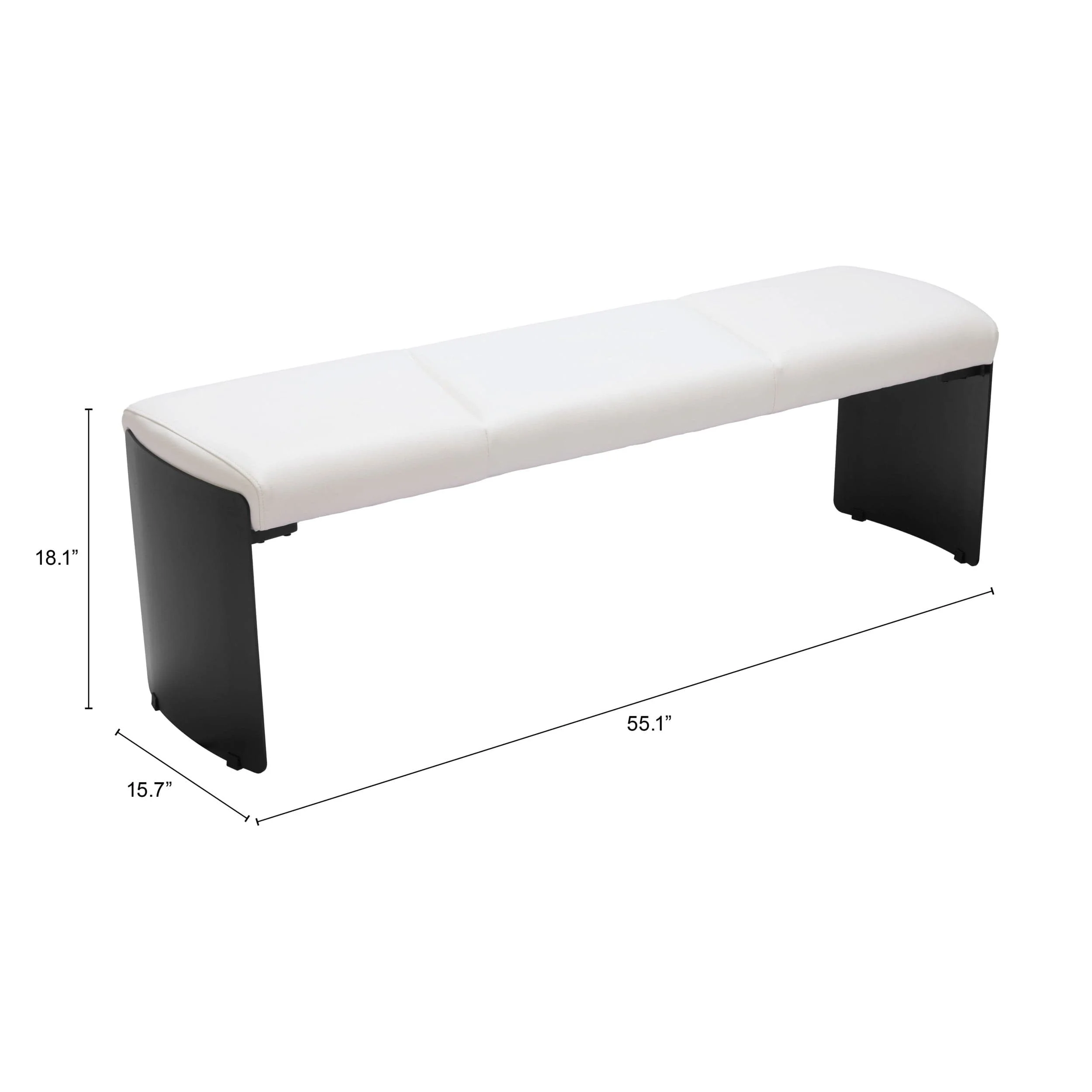 Mur Bench, White - Image 4