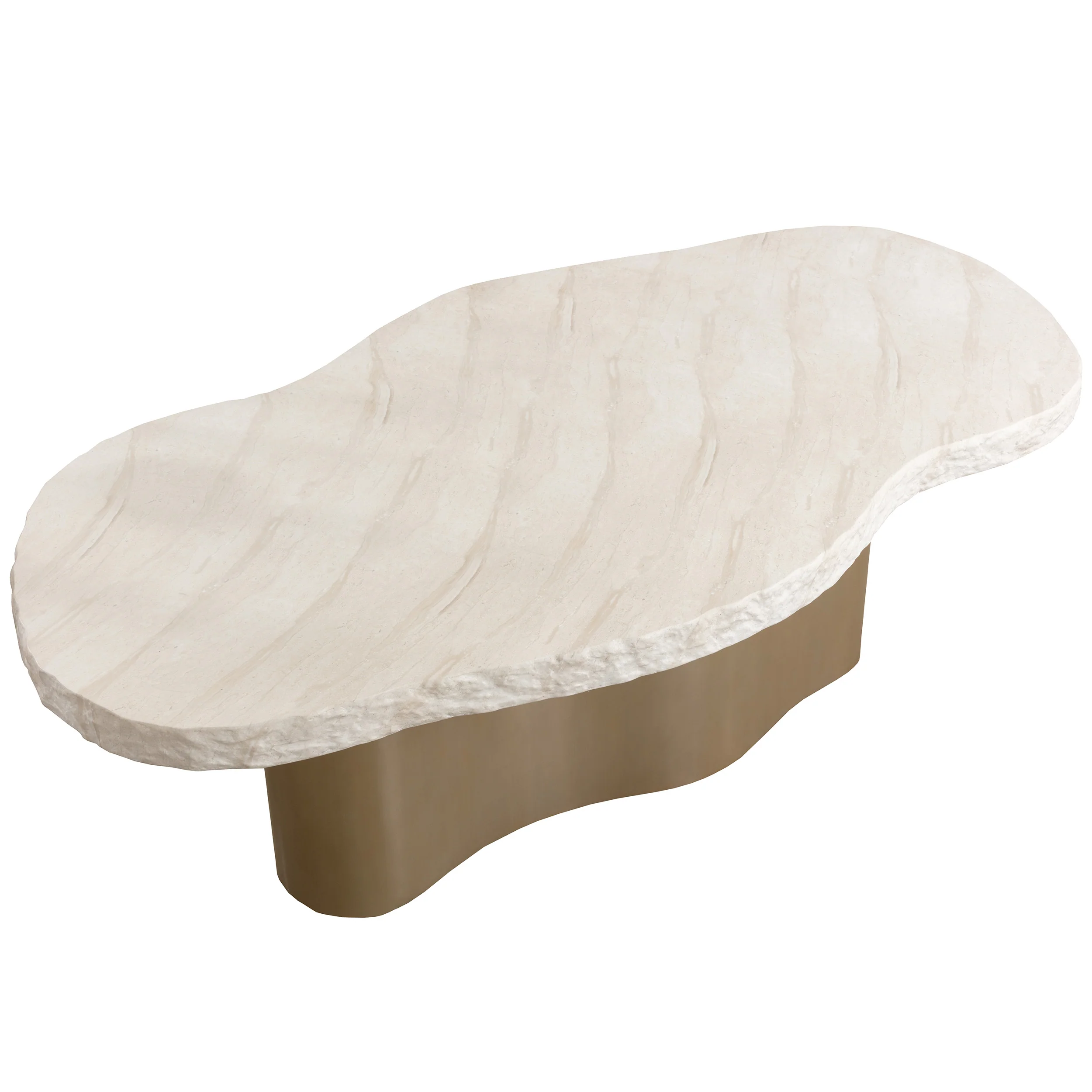 Idris Dining Table, Antique Brass - Image 3