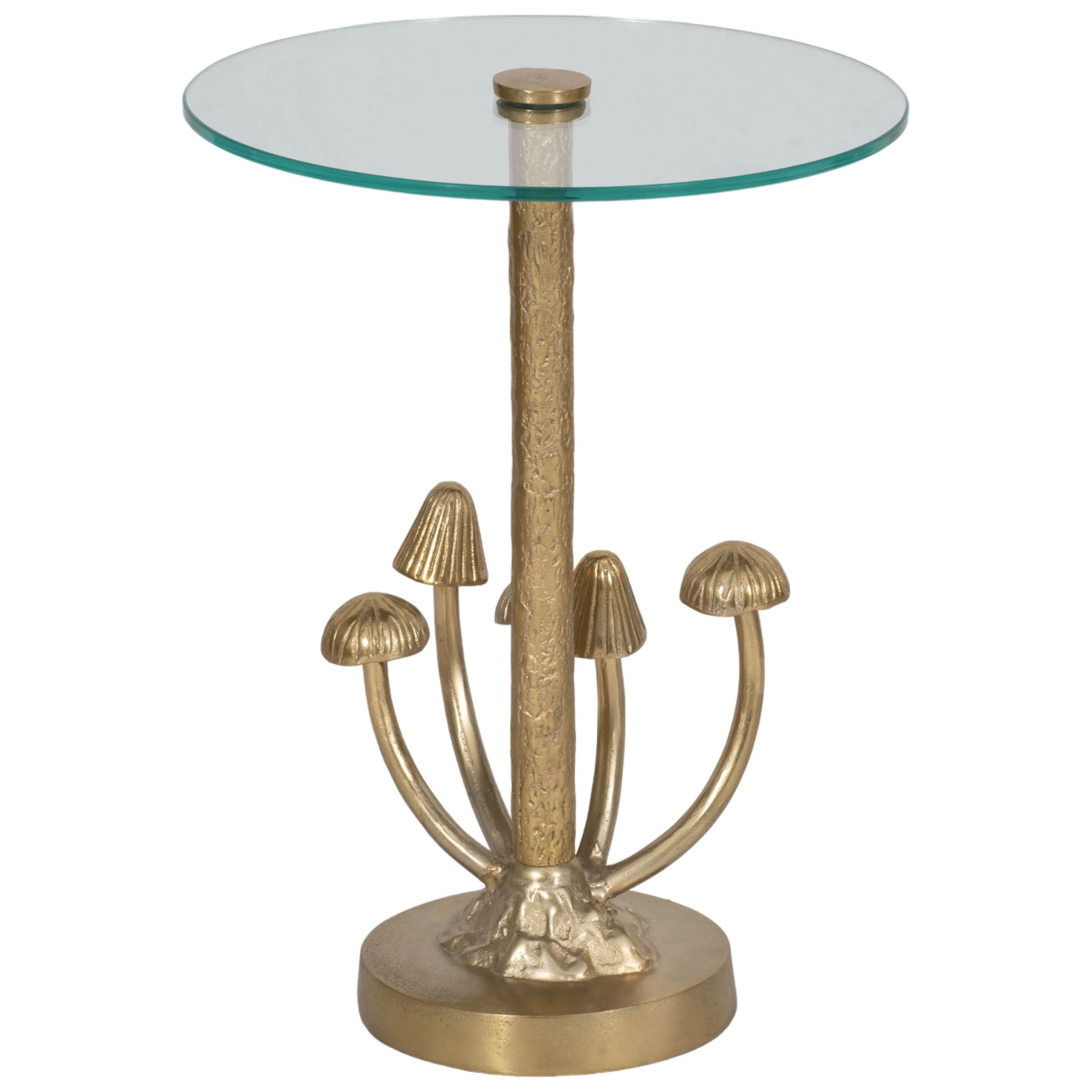 Mushrooms Accent Table, Gold - Image 3