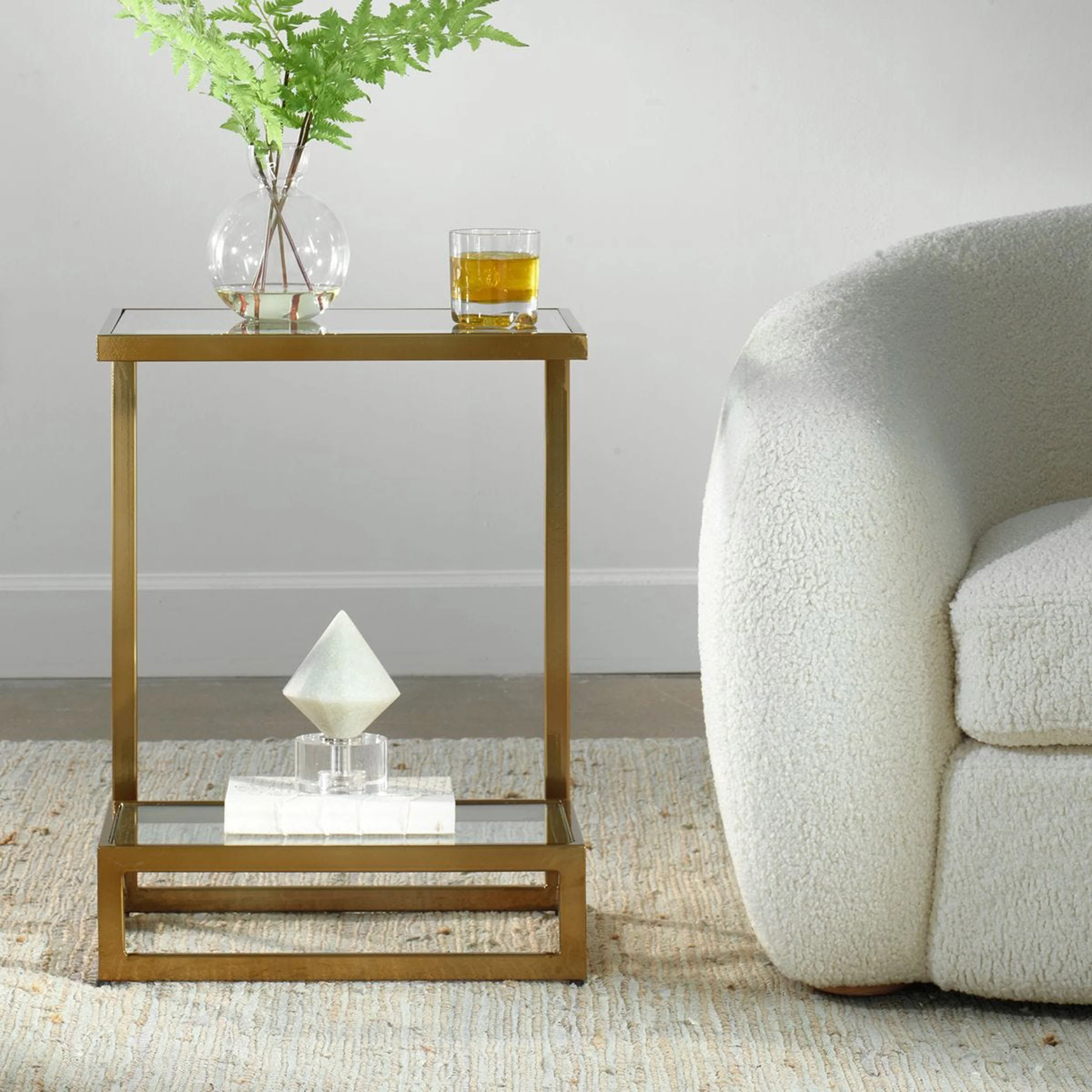 Musing Accent Table, Brushed Brass - Image 5