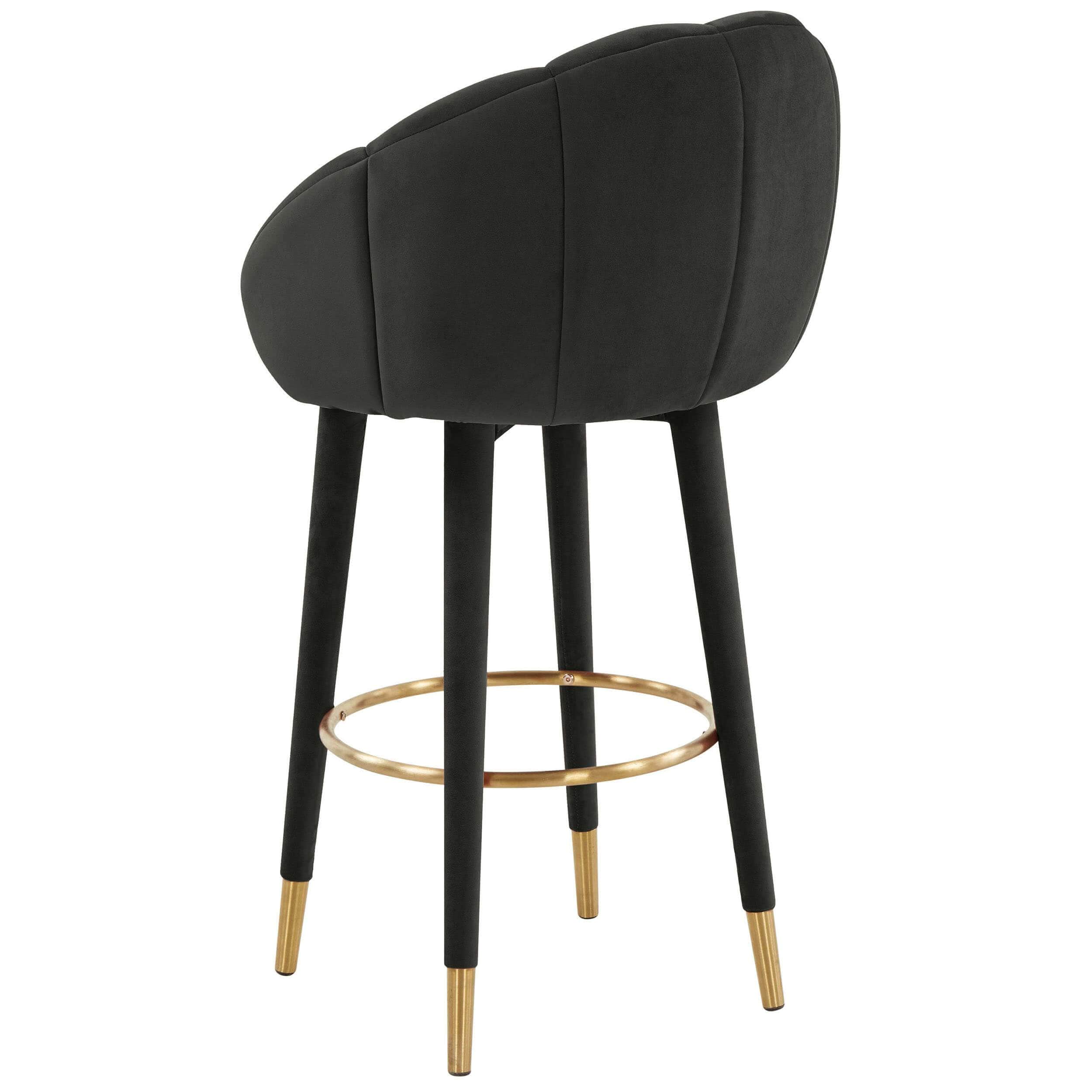 Myla Swivel Bar & Counter Stool, Black - Image 3