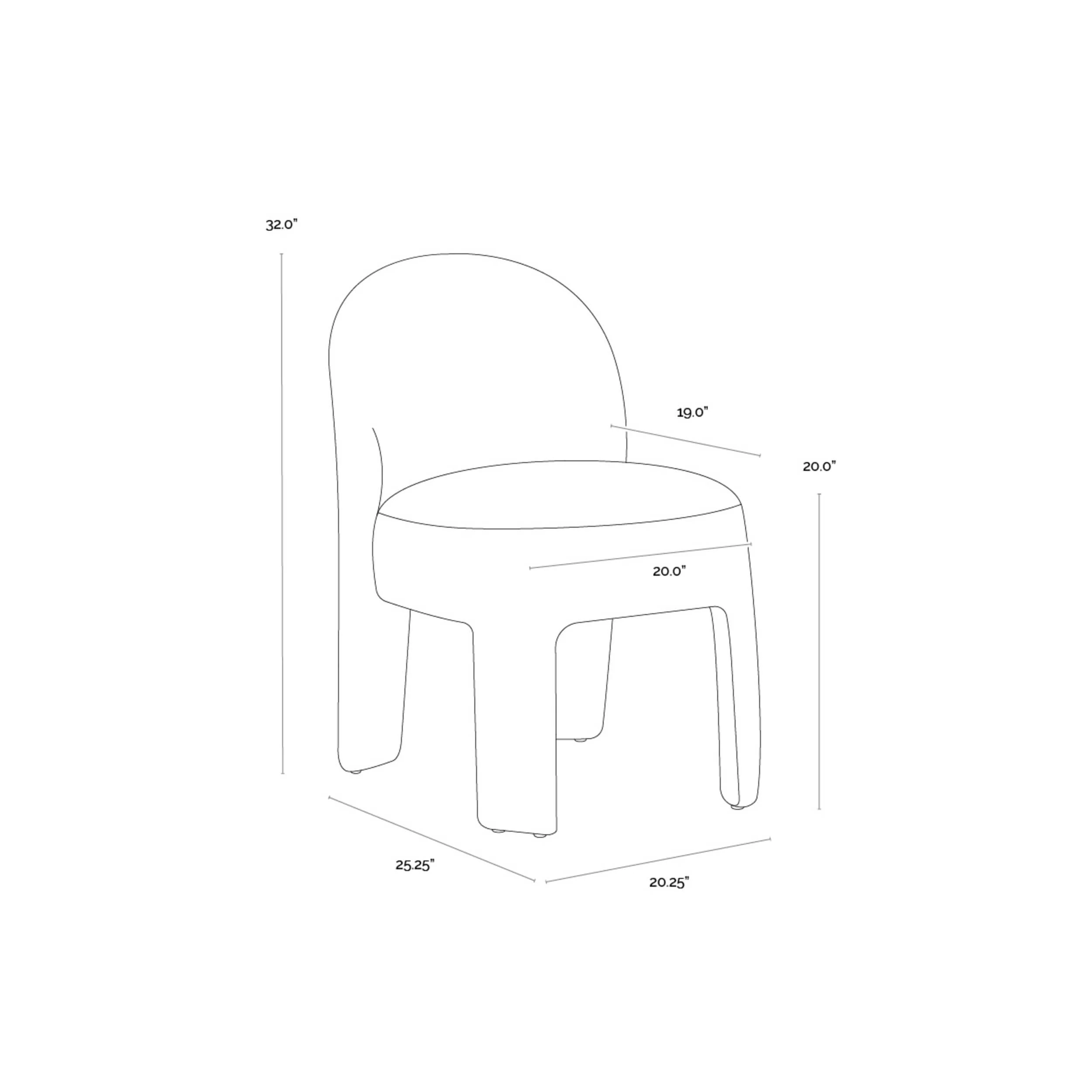 Myrtle Dining Chair, Opera Nori, Set of 2 - Image 4