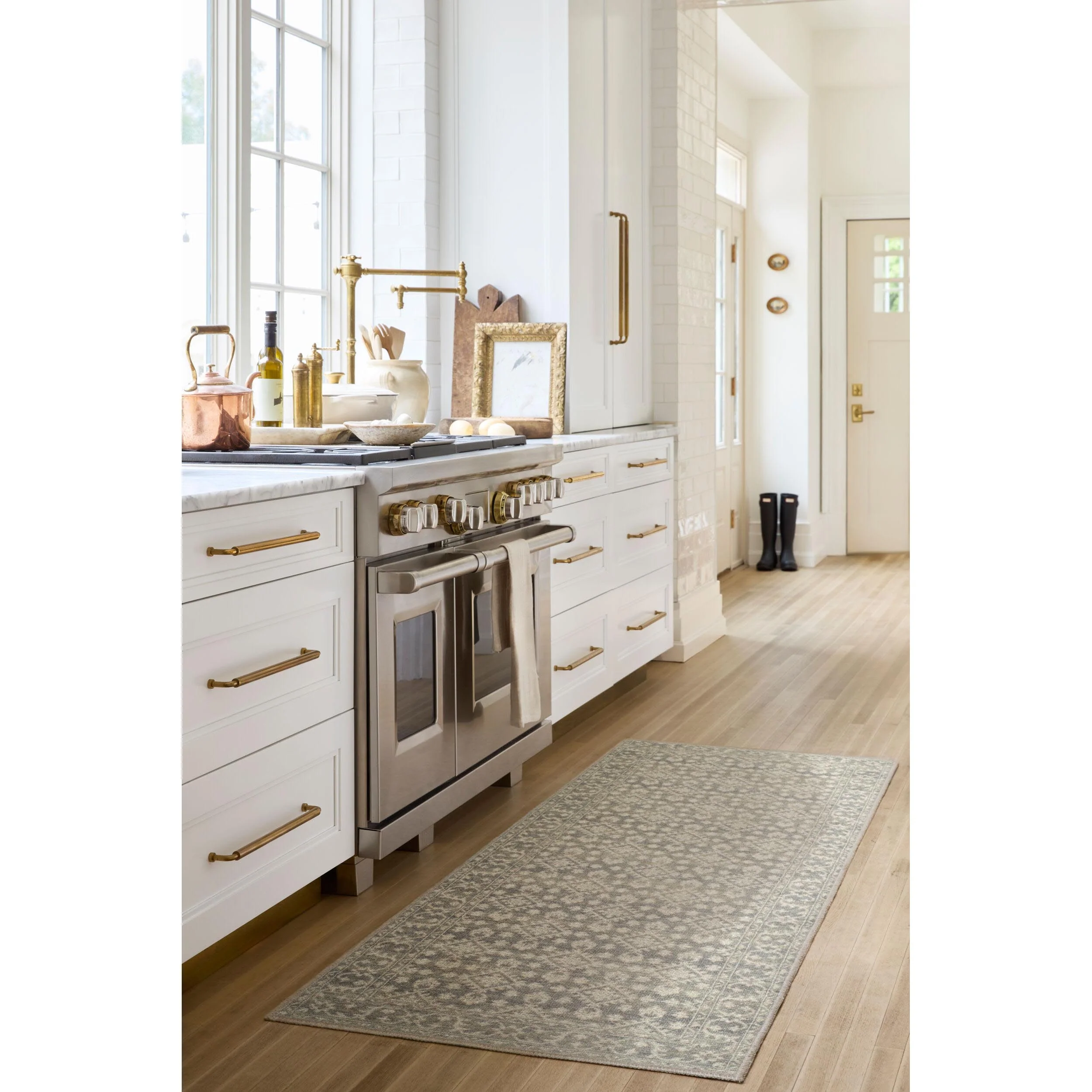 Nabela Noor Home x Livabliss Rug Aram NBAR-2301, Beige/Grey - Image 5