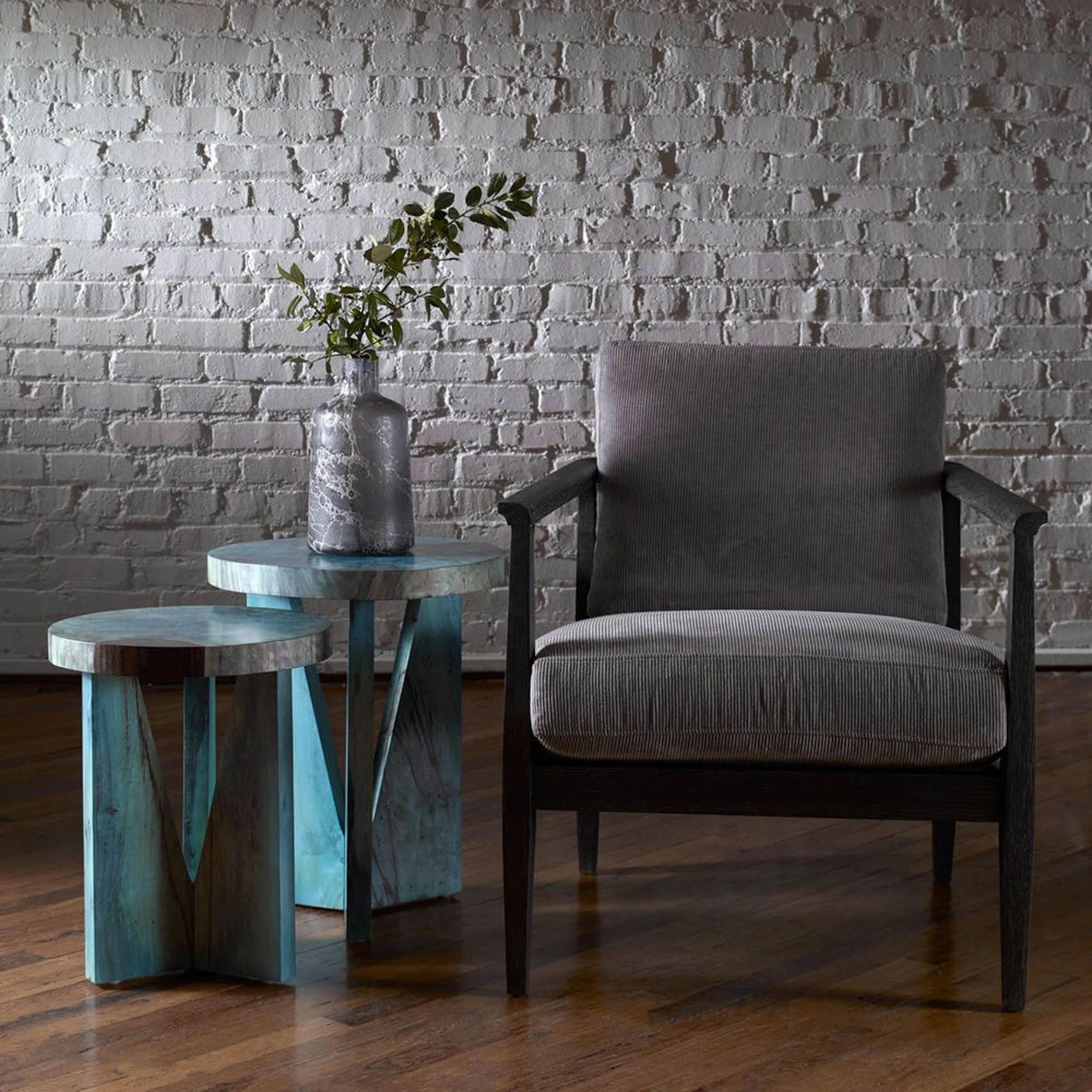 Nadette Nesting Tables, Blue, Set of 2 - Image 5
