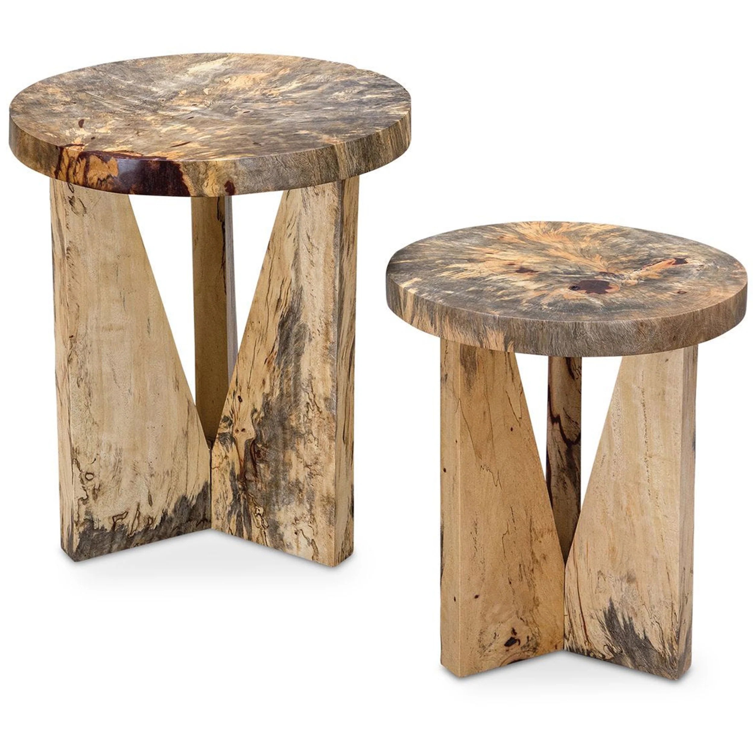 Nadette Nesting Tables, Set of 2, Natural