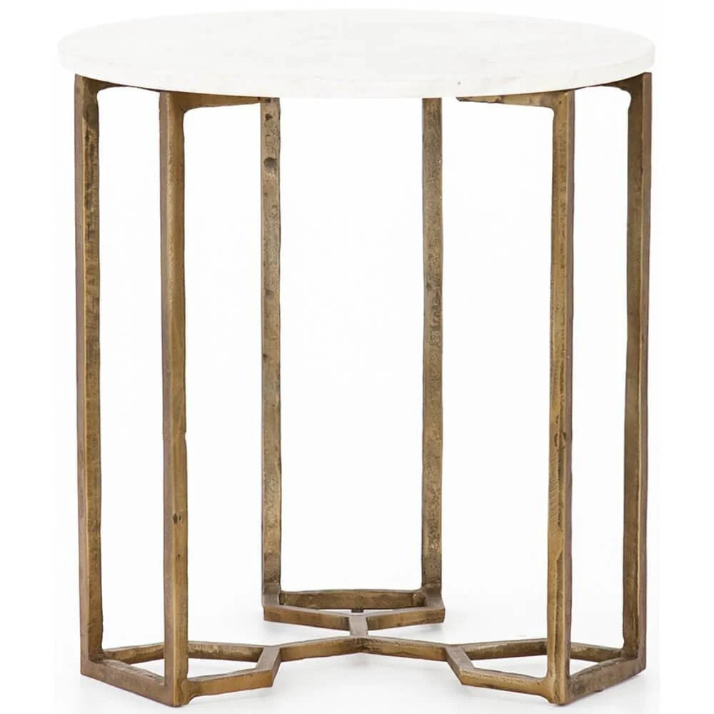 Naomi Marble End Table by Four Hands - Image 3