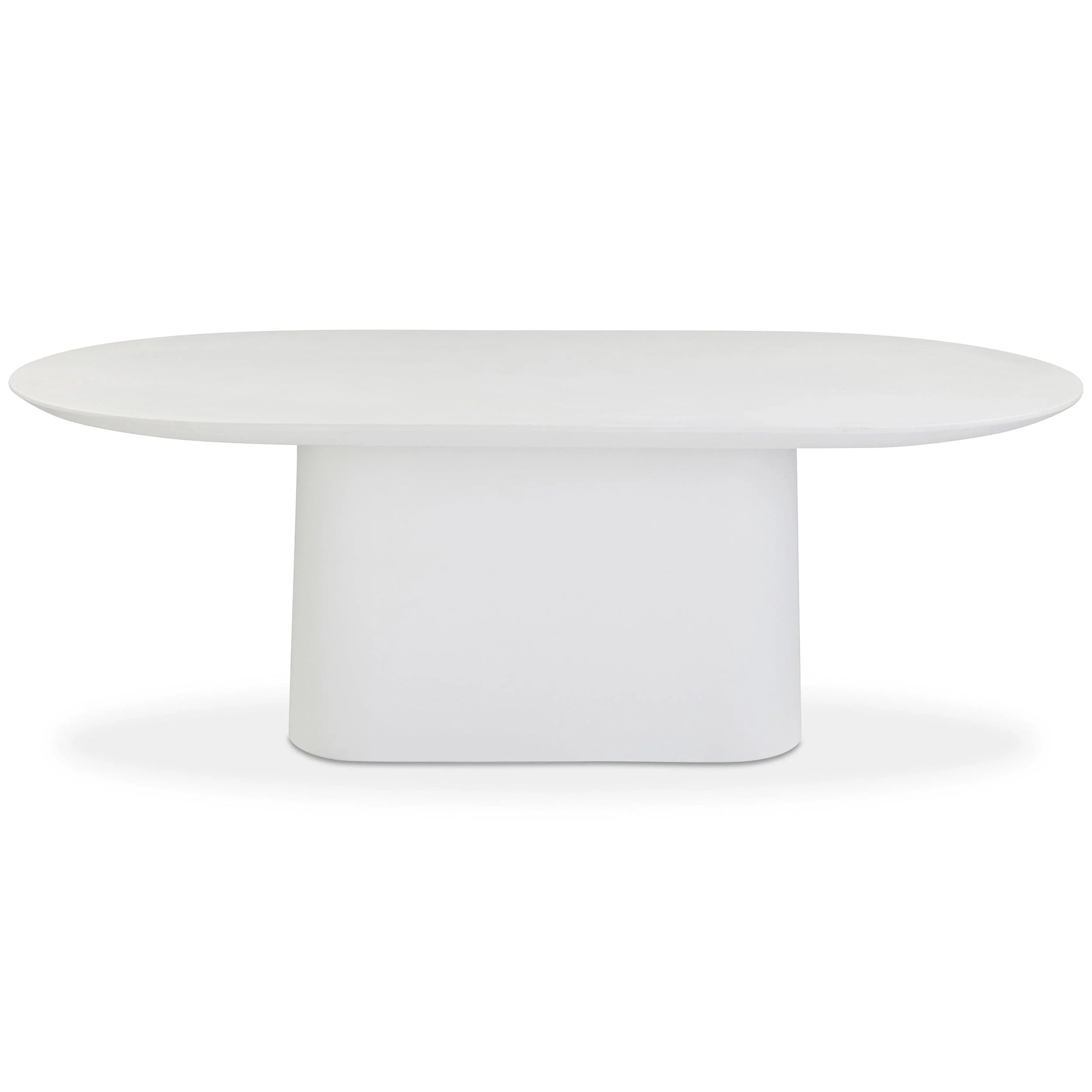 Nara 84" Outdoor Dining Table, White - Image 2