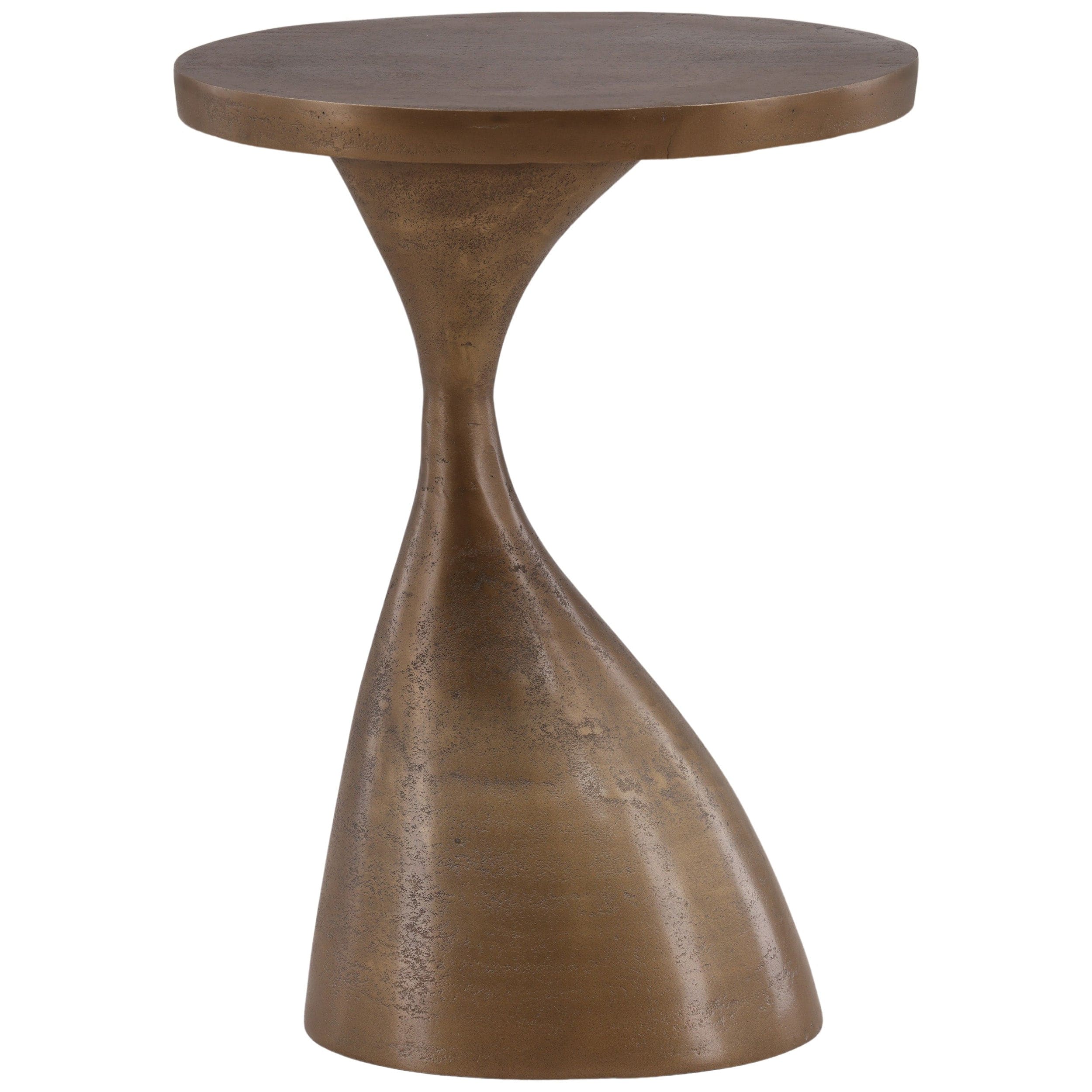 Nara Side Table, Antique Brass - Image 3