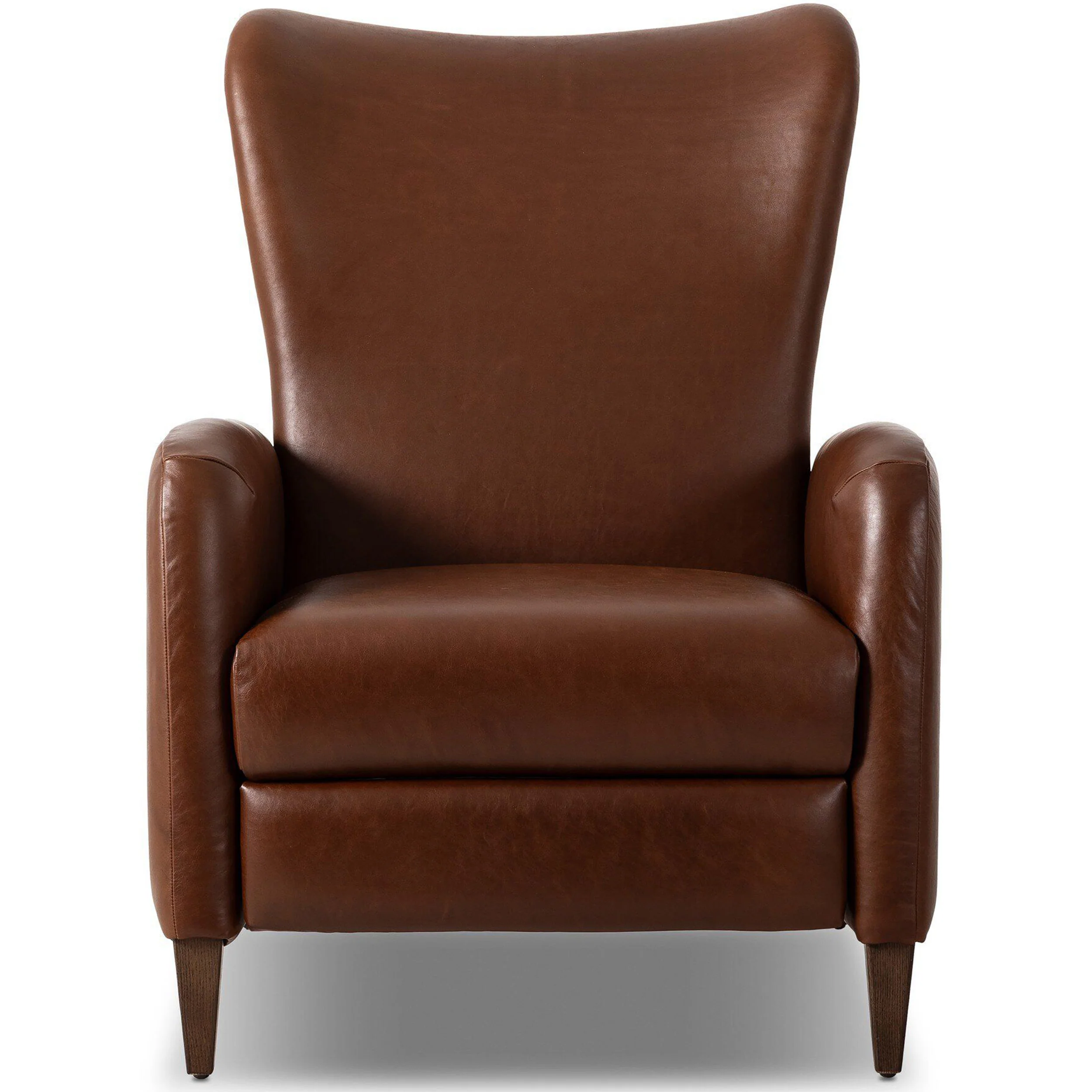Neera Leather Recliner, Dulane Mahogany by Four Hands - Image 2