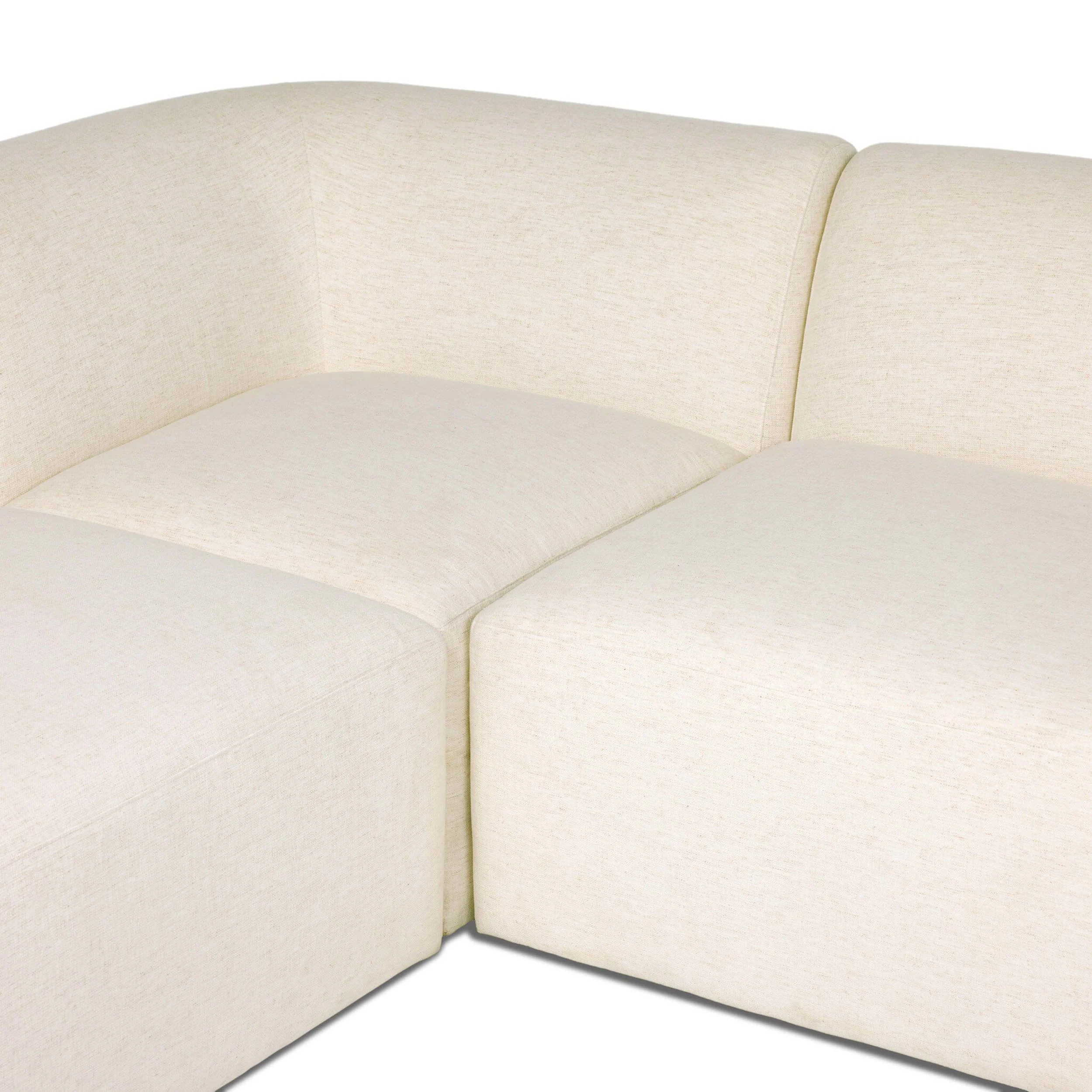 Nellie 3 Piece Sectional, Nomad Snow by Four Hands - Image 5