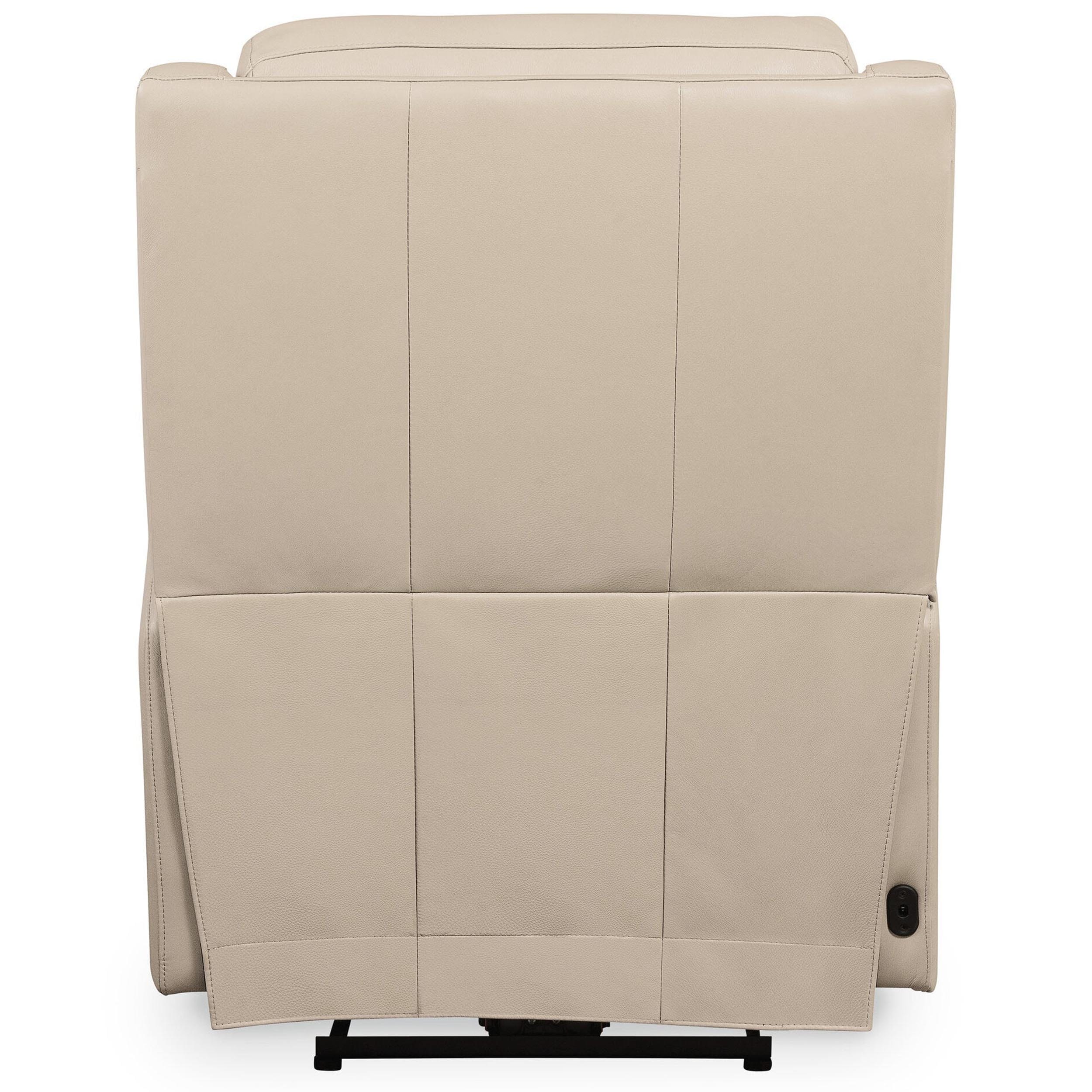Nelson Leather Zero Gravity Power Recliner, Salvo Beige - Image 4