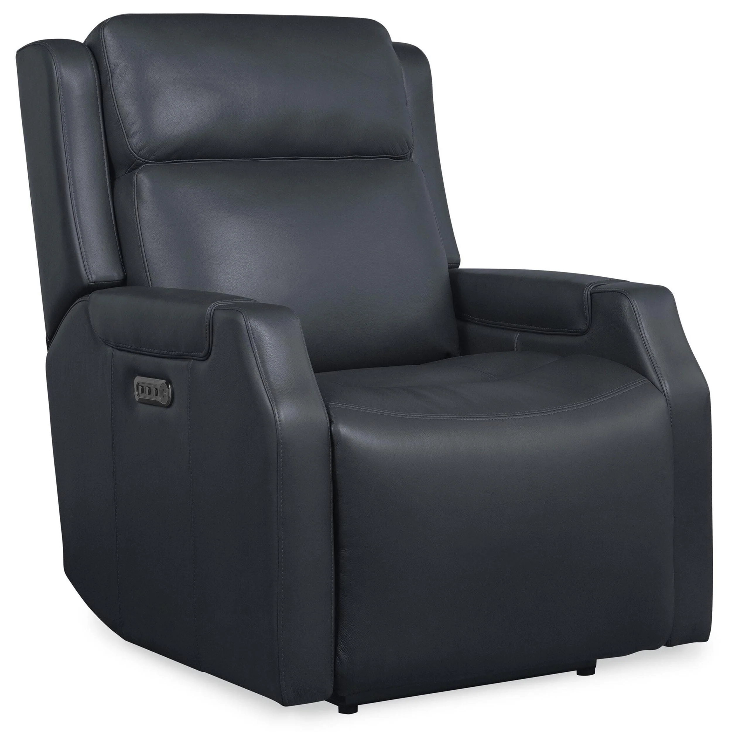 Nelson Leather Zero Gravity Power Recliner, Salvo Denim