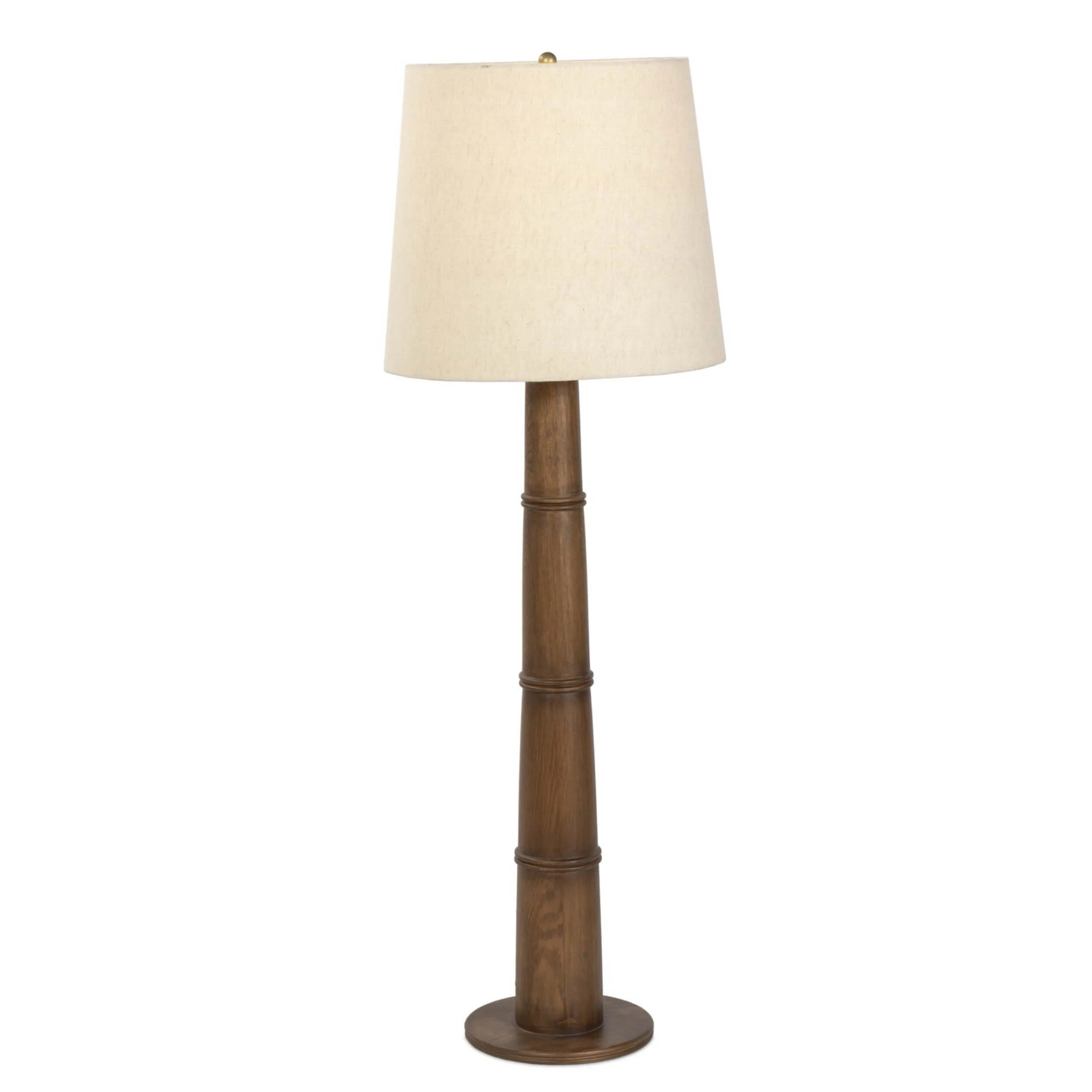 Nerissa Floor Lamp, Warm Brown Oak by Four Hands - Image 2