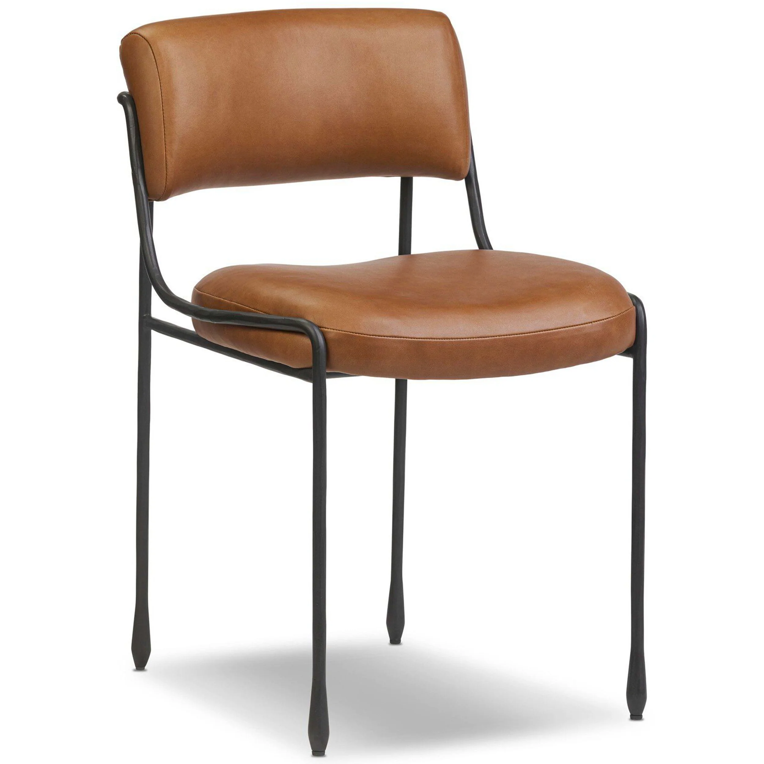 Nettie Leather Dining Chair, Sonoma Chestnut, Set of 2 by Four Hands