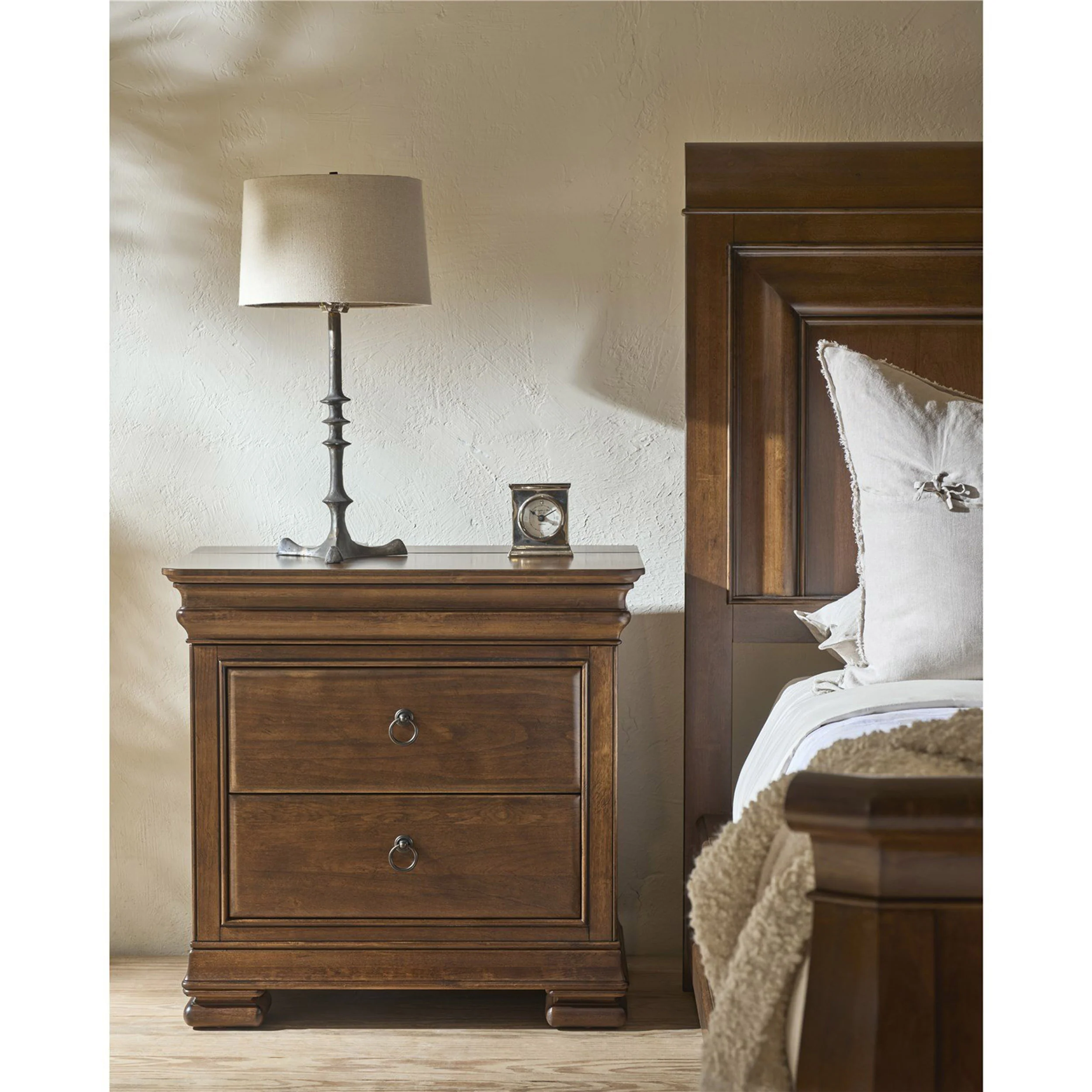 New Lou 2 Drawer Nightstand, Cognac - Image 3