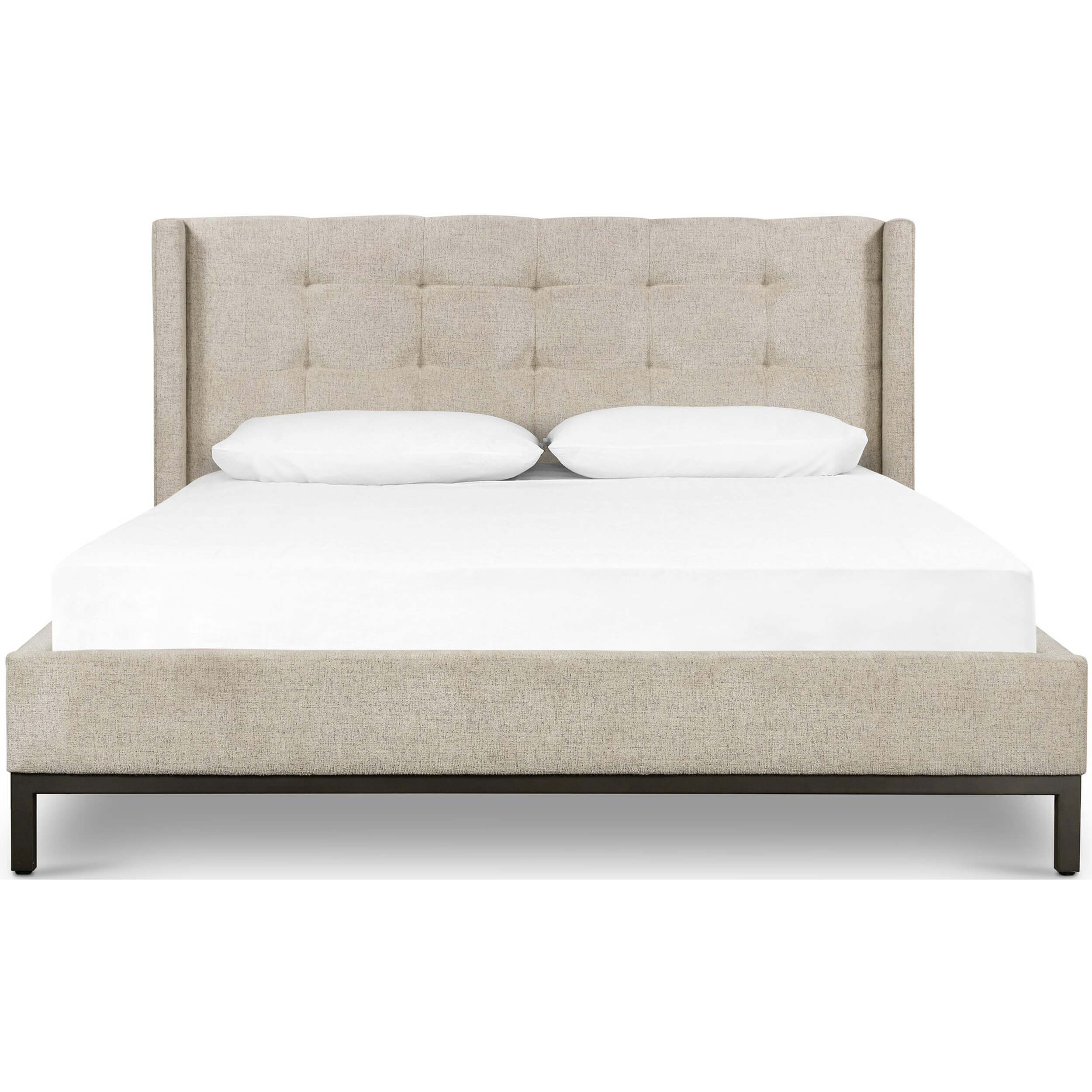 Newhall 40.25" Bed, Plushtone Linen by Four Hands - Image 2