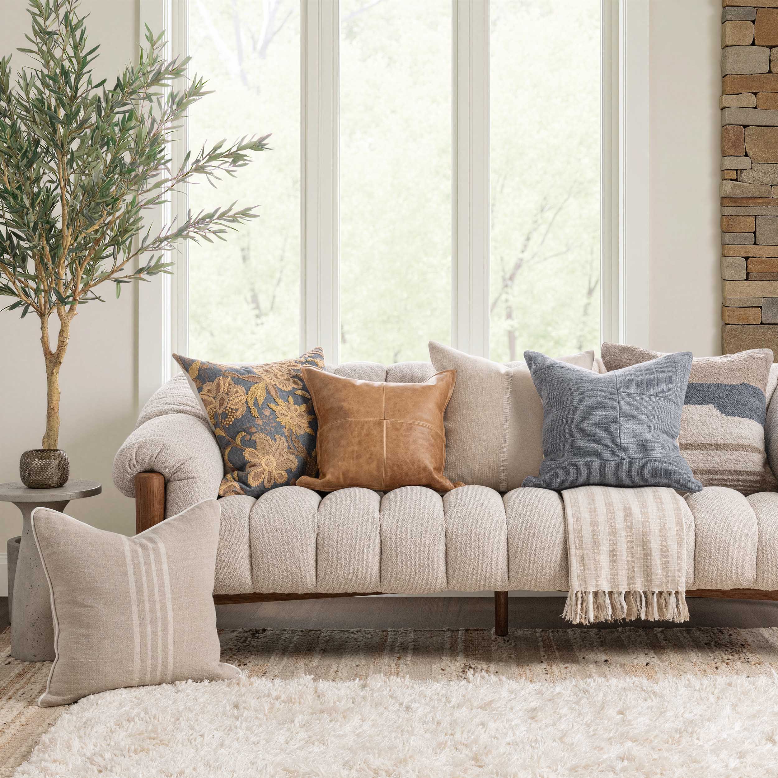 Newpor Pillow, Ivory - Image 3