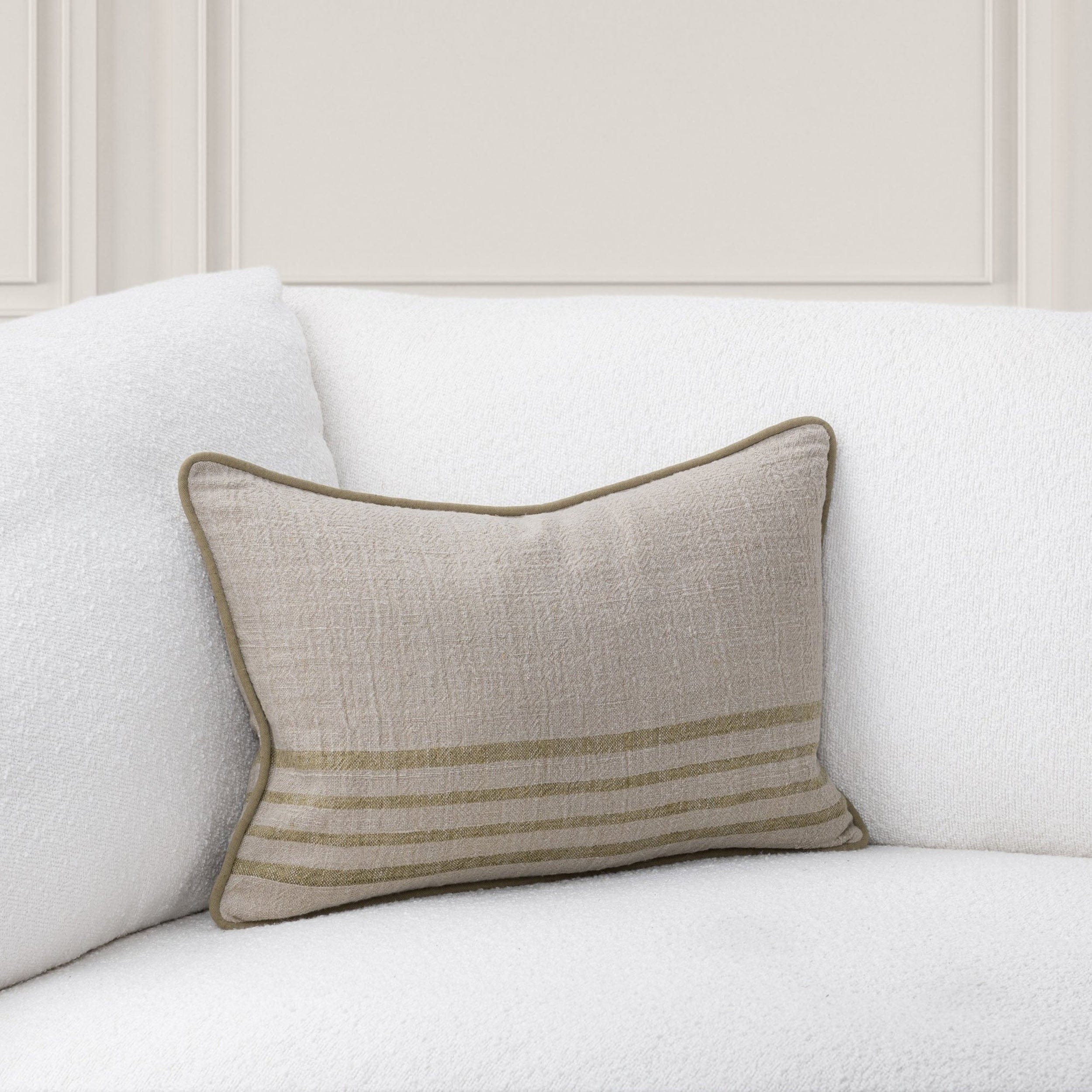 Newport Lumbar Pillow, Olive Green - Image 2