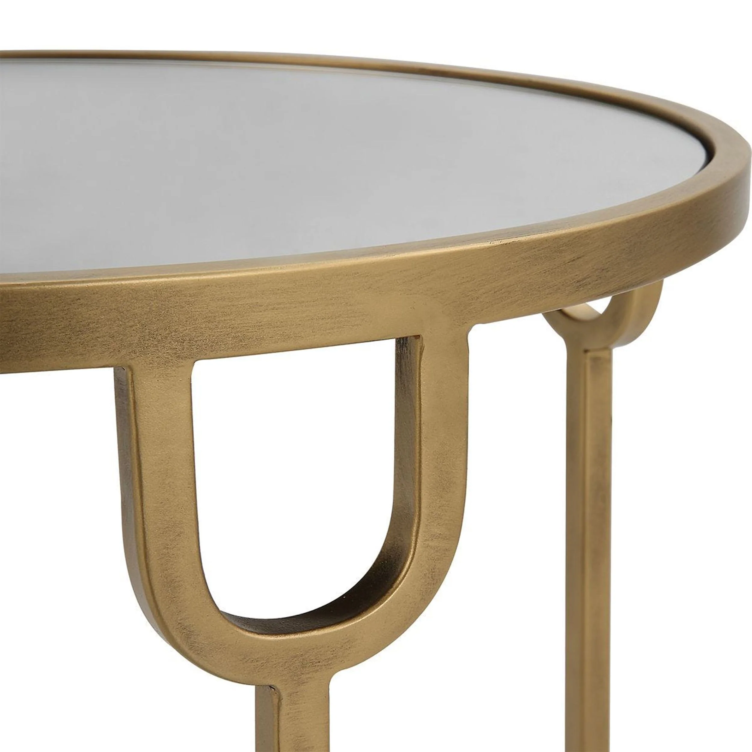 Niccola End Table, Antique Gold - Image 3