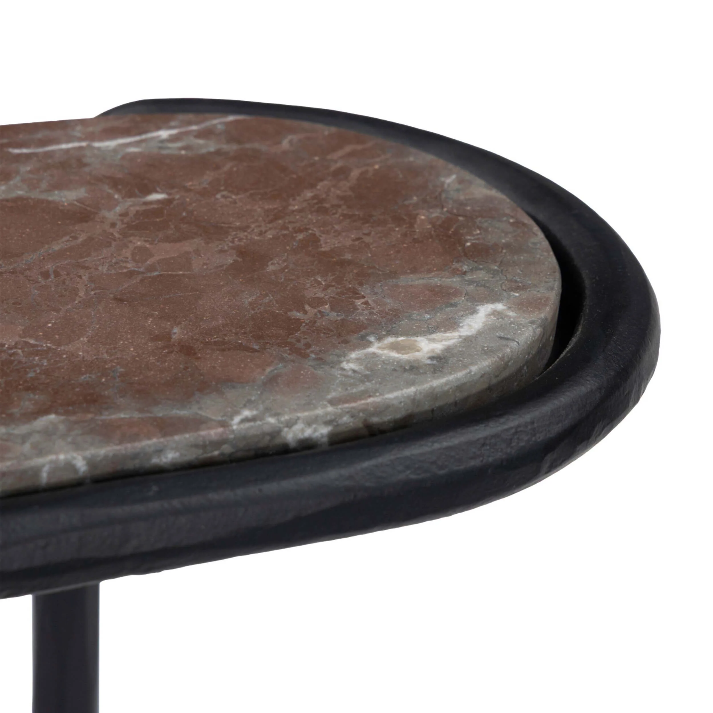 Niccola End Table, Smoke & Russet/Gunmetal by Four Hands - Image 4