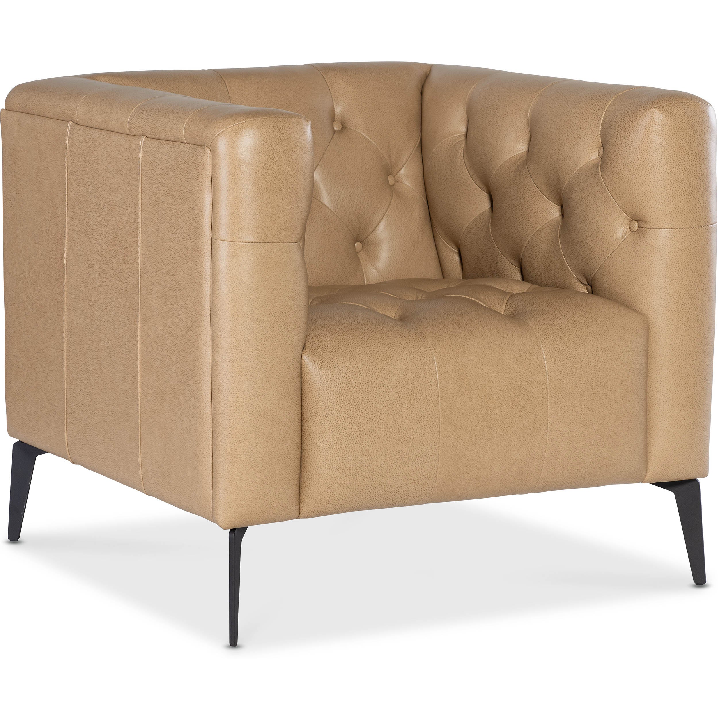 Nicolla Leather Chair, Texas Stone