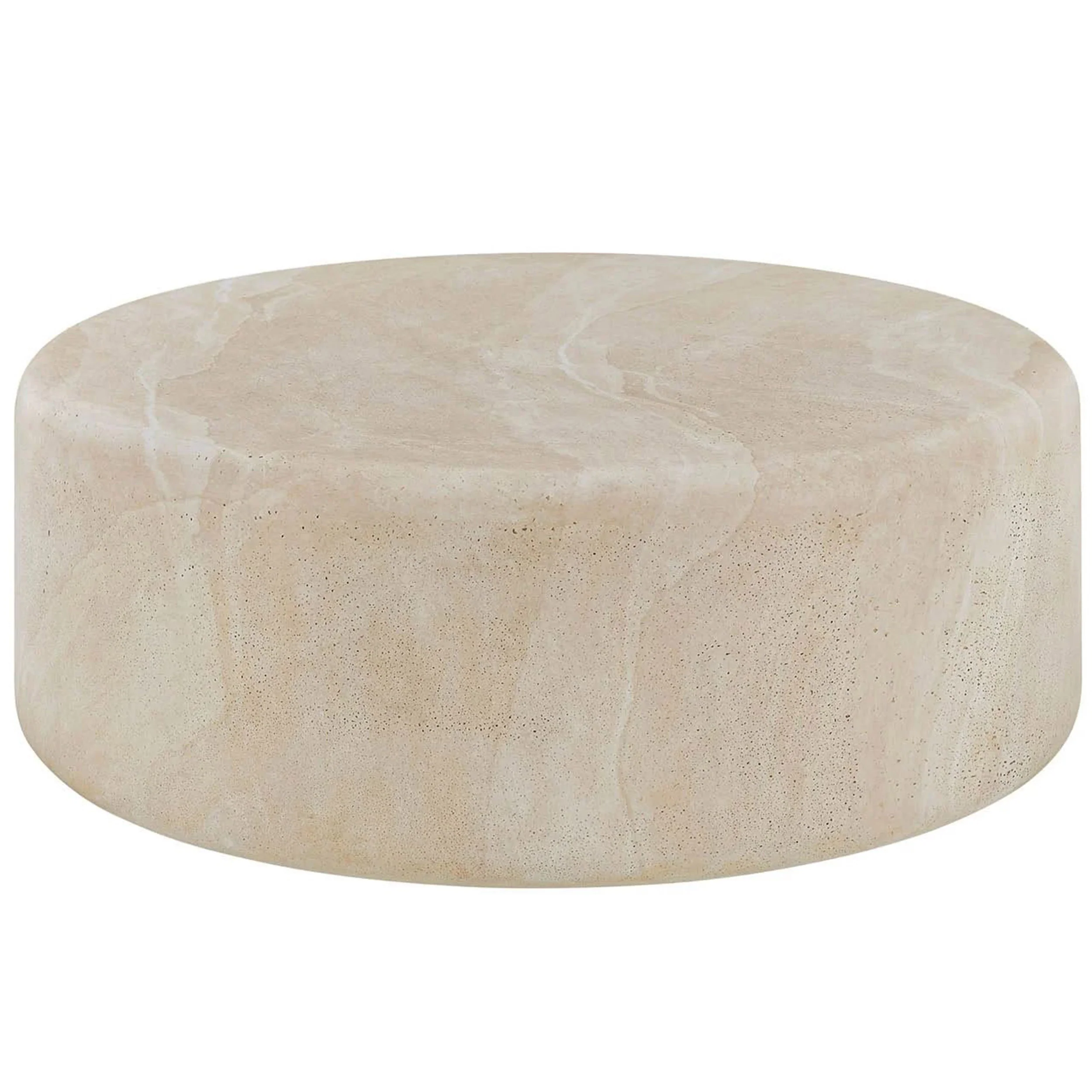 Nimbus Nesting Table, Faux Travertine - Image 3