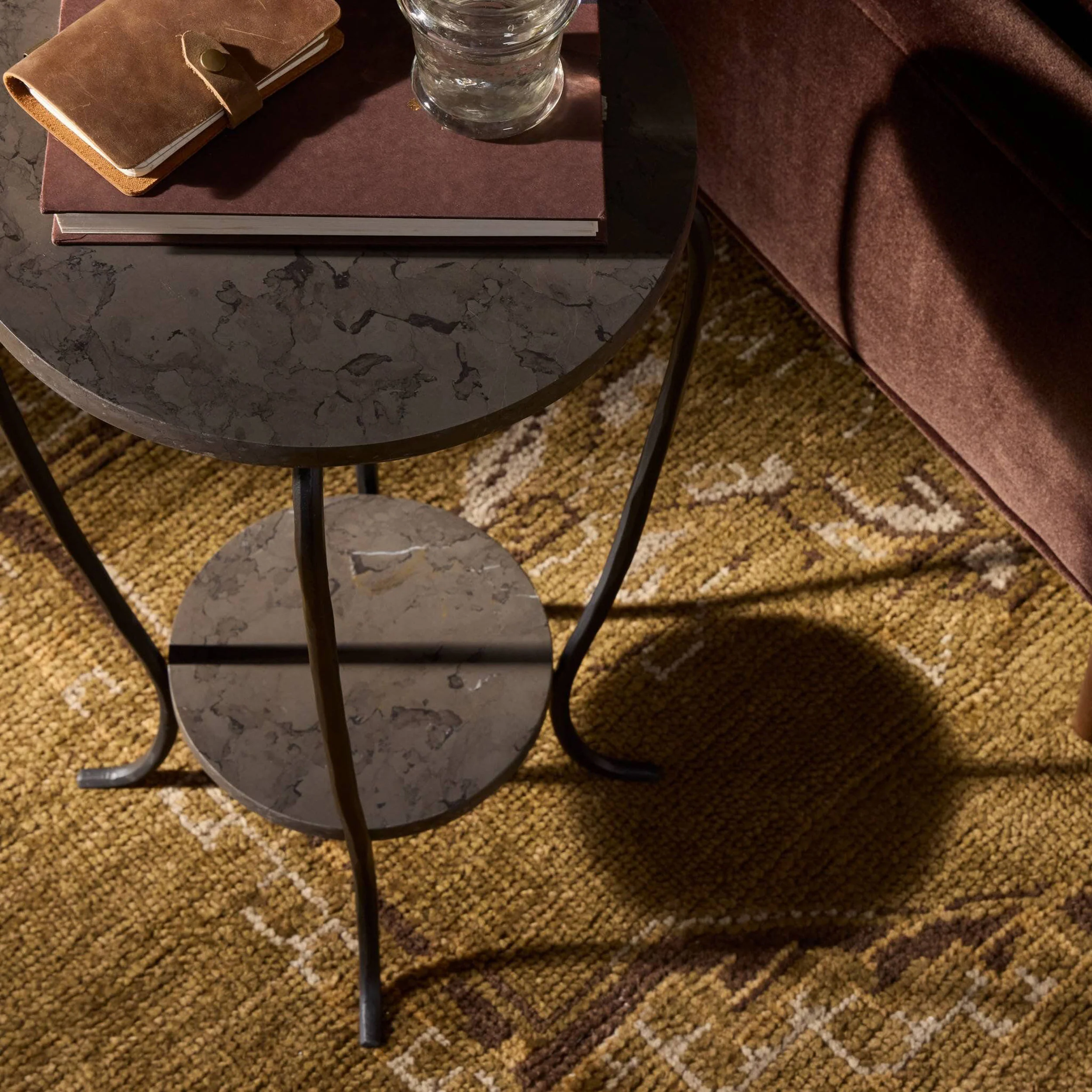 Nina End Table, Grey by Four Hands - Image 6