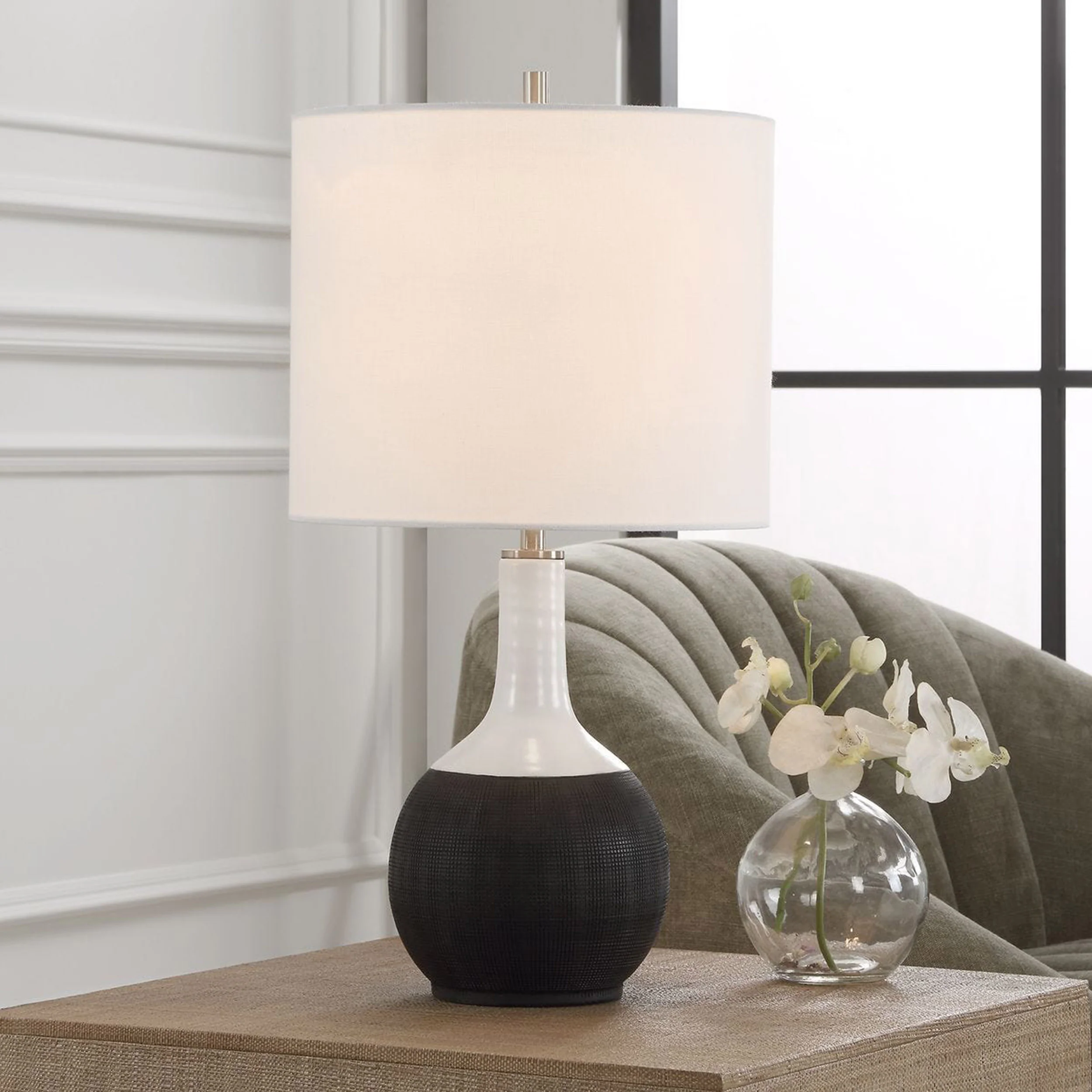 Nina Table Lamp, Matte Black - Image 6