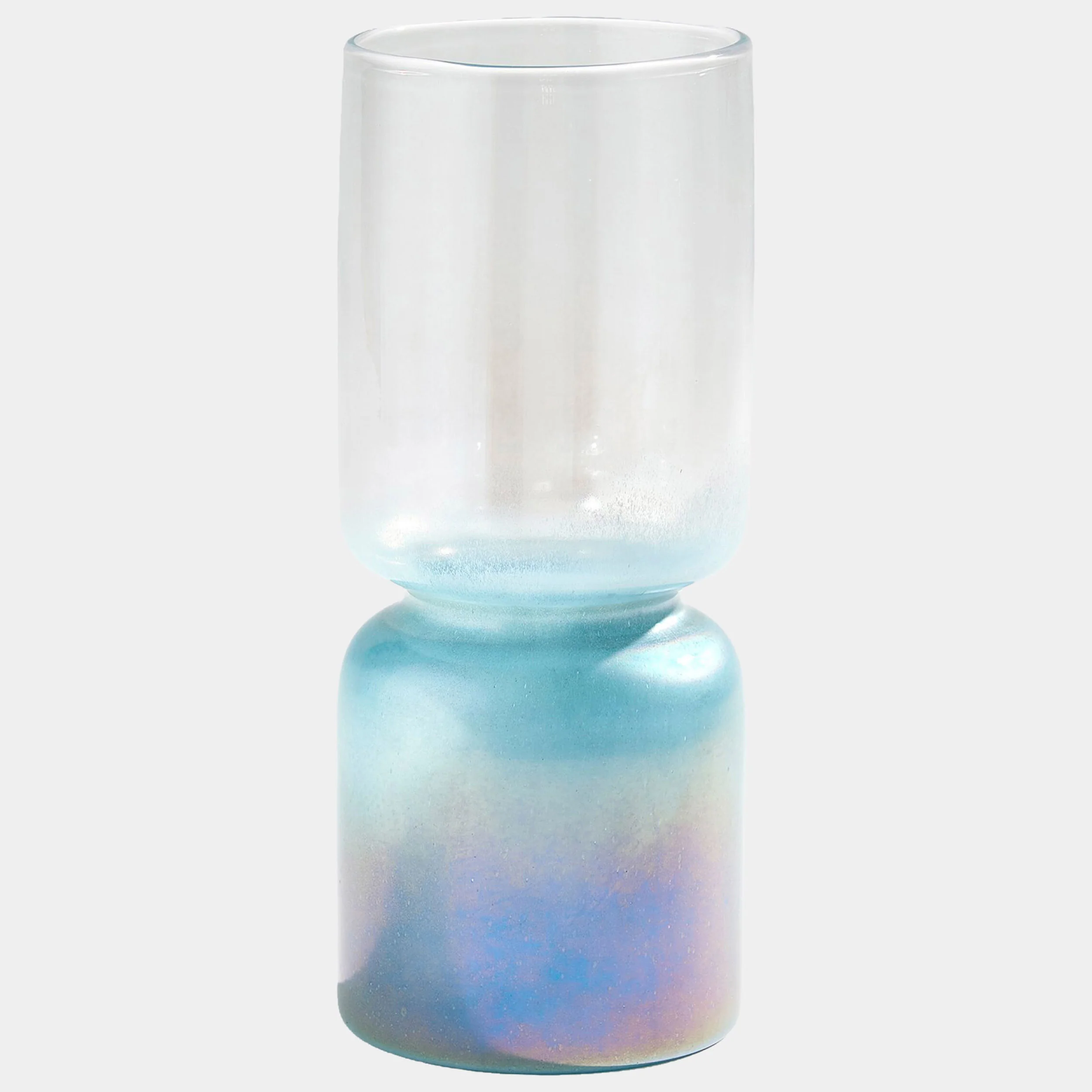Nipped-In Vases, Clear/Blue