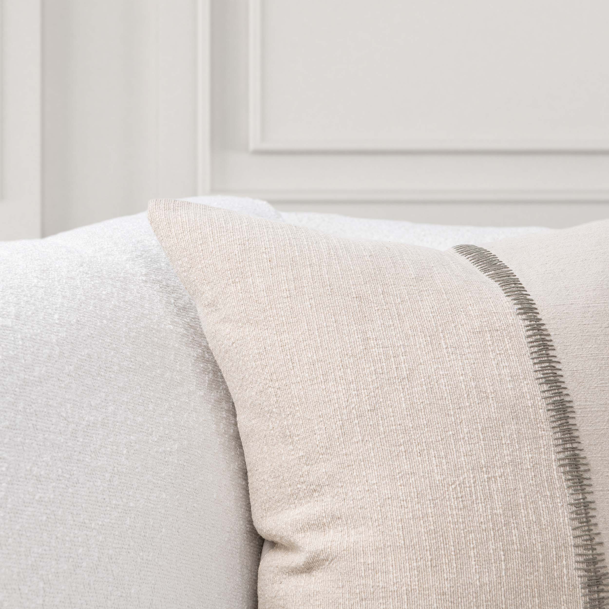 Nisha Pillow, Natural/Dry Sage - Image 3